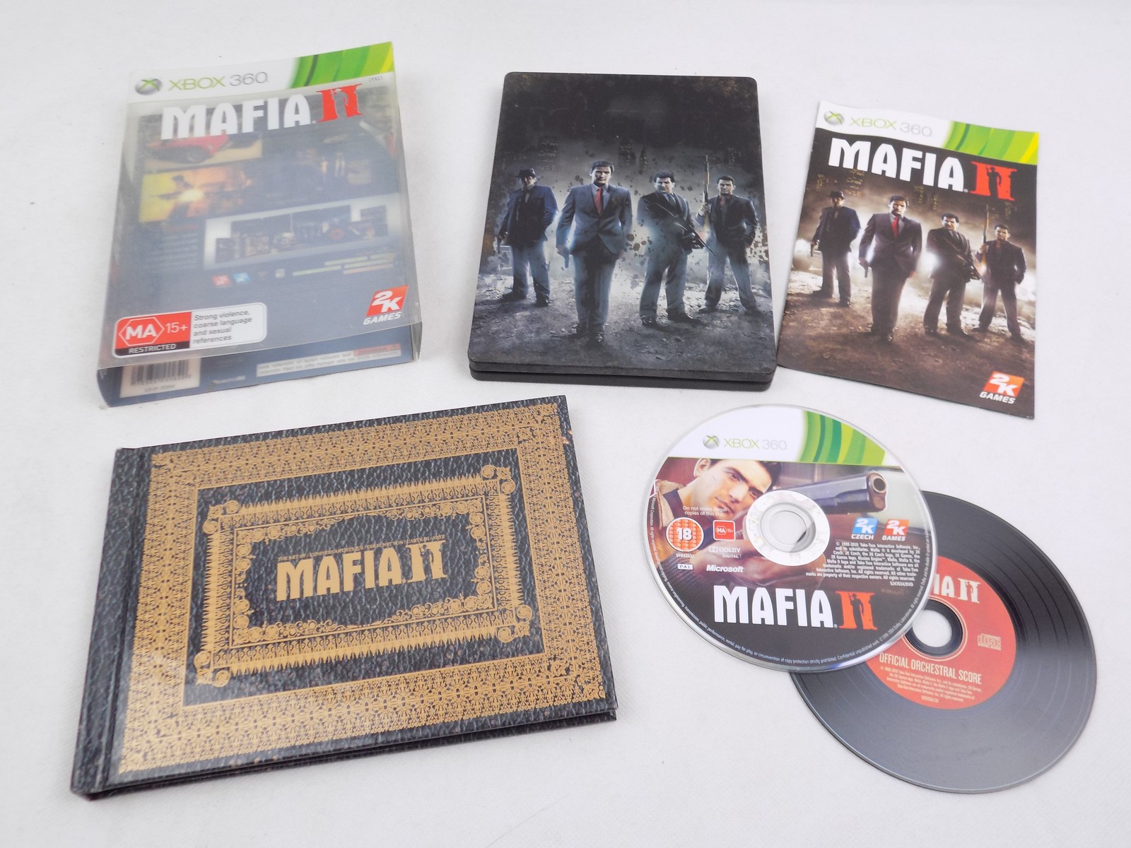 Mint Disc Xbox 360 Mafia II 2 Collector S Edition Inc Manual Map