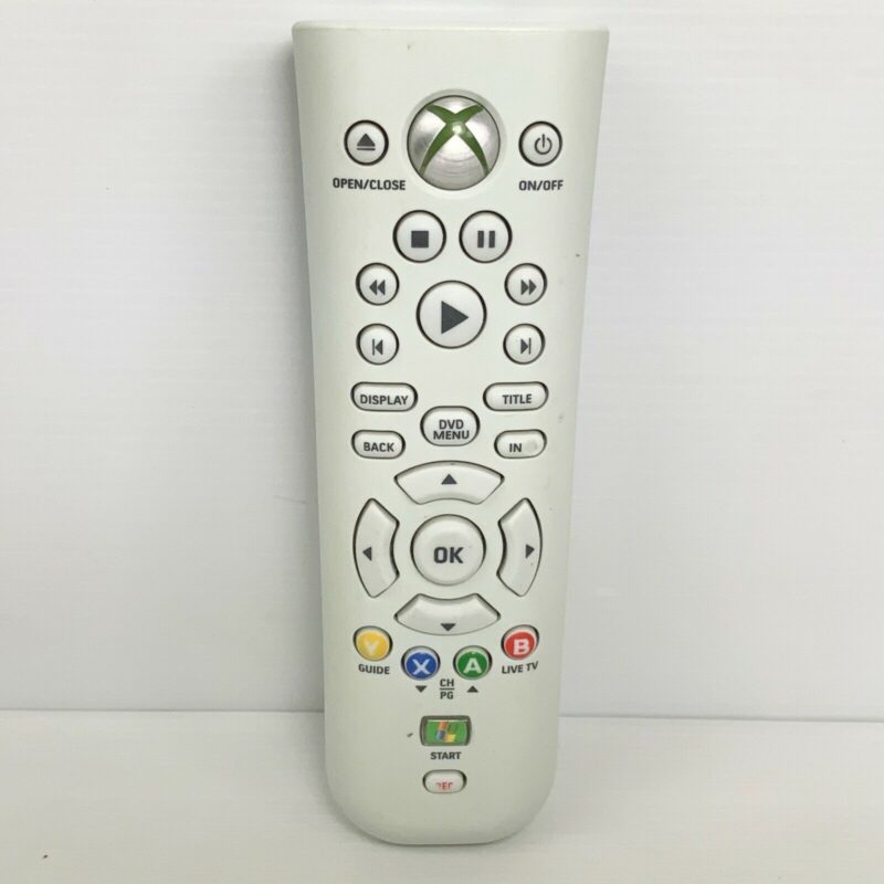 genuine-official-microsoft-xbox-360-white-media-remote-controller