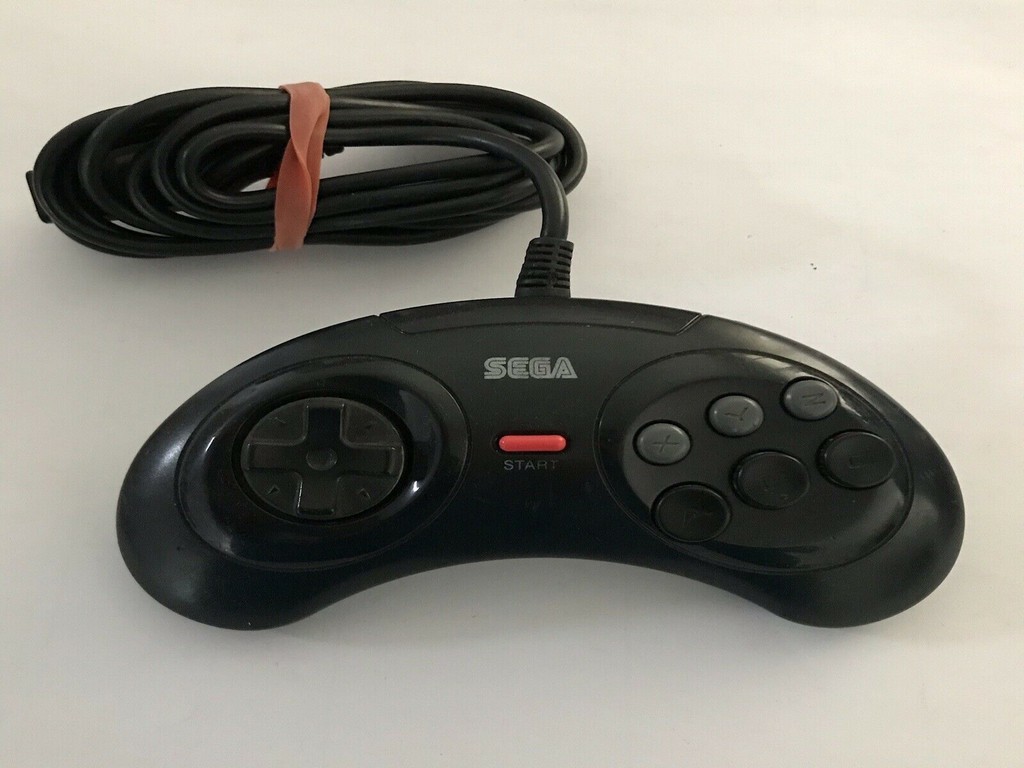 Genuine Original Sega Mega Drive II 2 - I 1 - 6 Button Controller ...