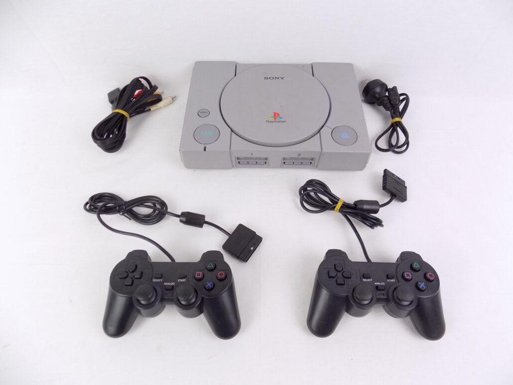 Like New Playstation 1 Ps1 PsOne Console Bundle + 2x Controllers ...