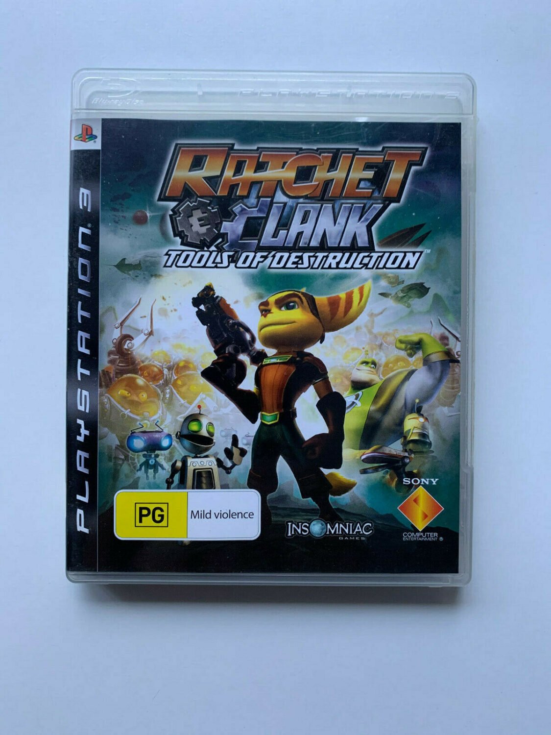 Mint Disc Playstation 3 Ps3 Ratchet And Clank Tools Of Destruction Original Cover - Inc Manual