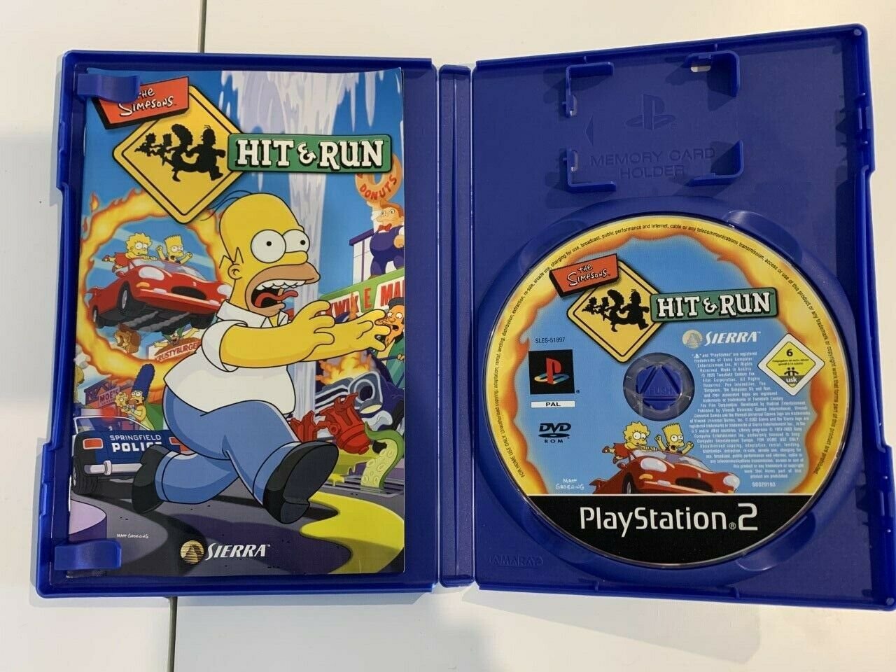 The Simpsons Hit & Run Sur PS2 - Version FR PAL (état Correct)