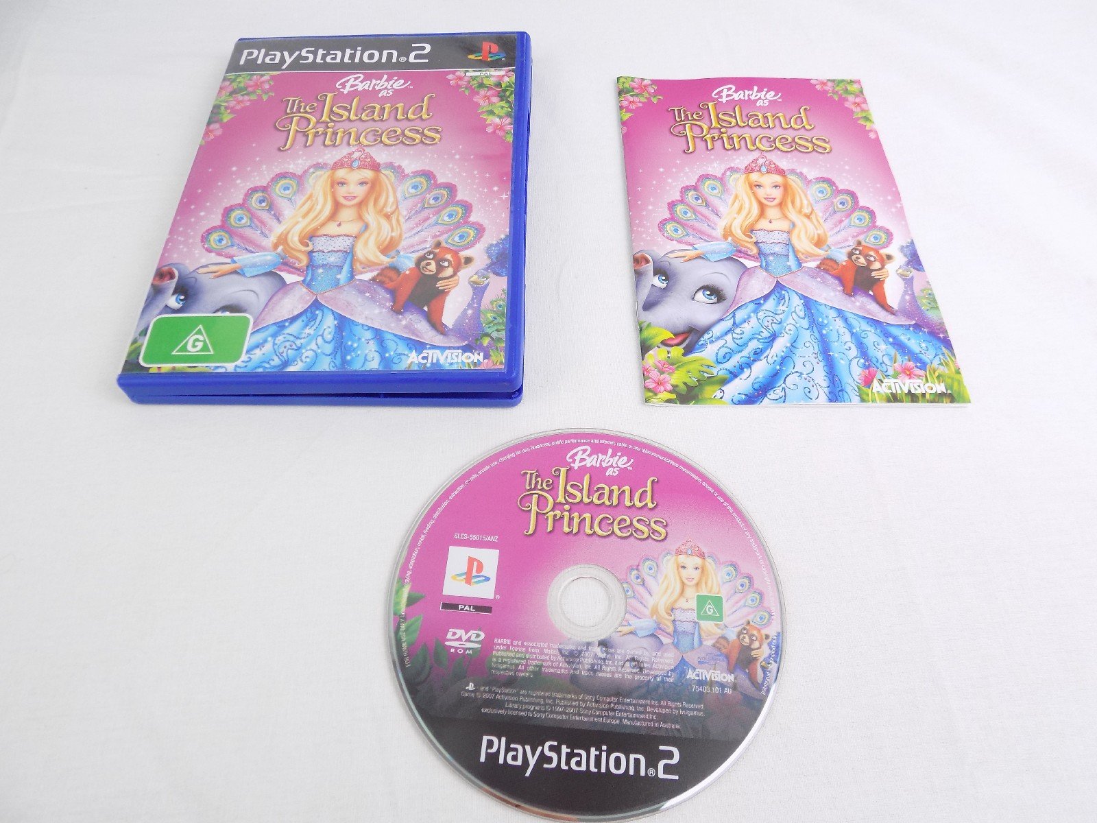 Mint Disc Playstation 2 Ps2 Barbie As The Island Princess