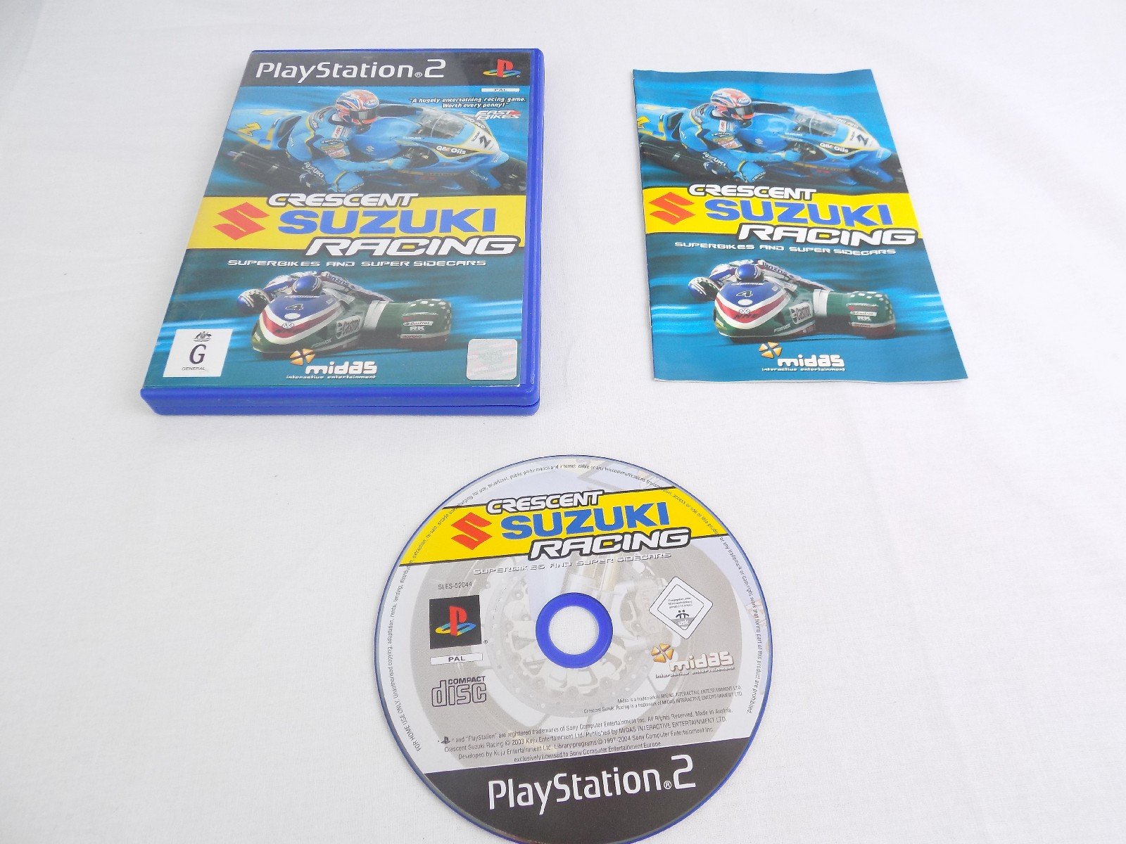 Mint Disc Playstation 2 Ps2 Crescent Suzuki Racing