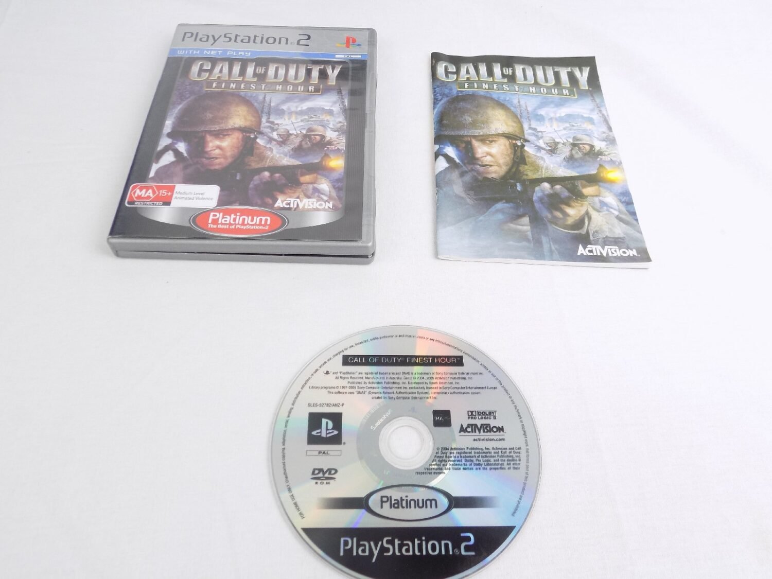 Call Of Duty Finest Hour – Sony PS2 (CD Seul, Fonctionnel)