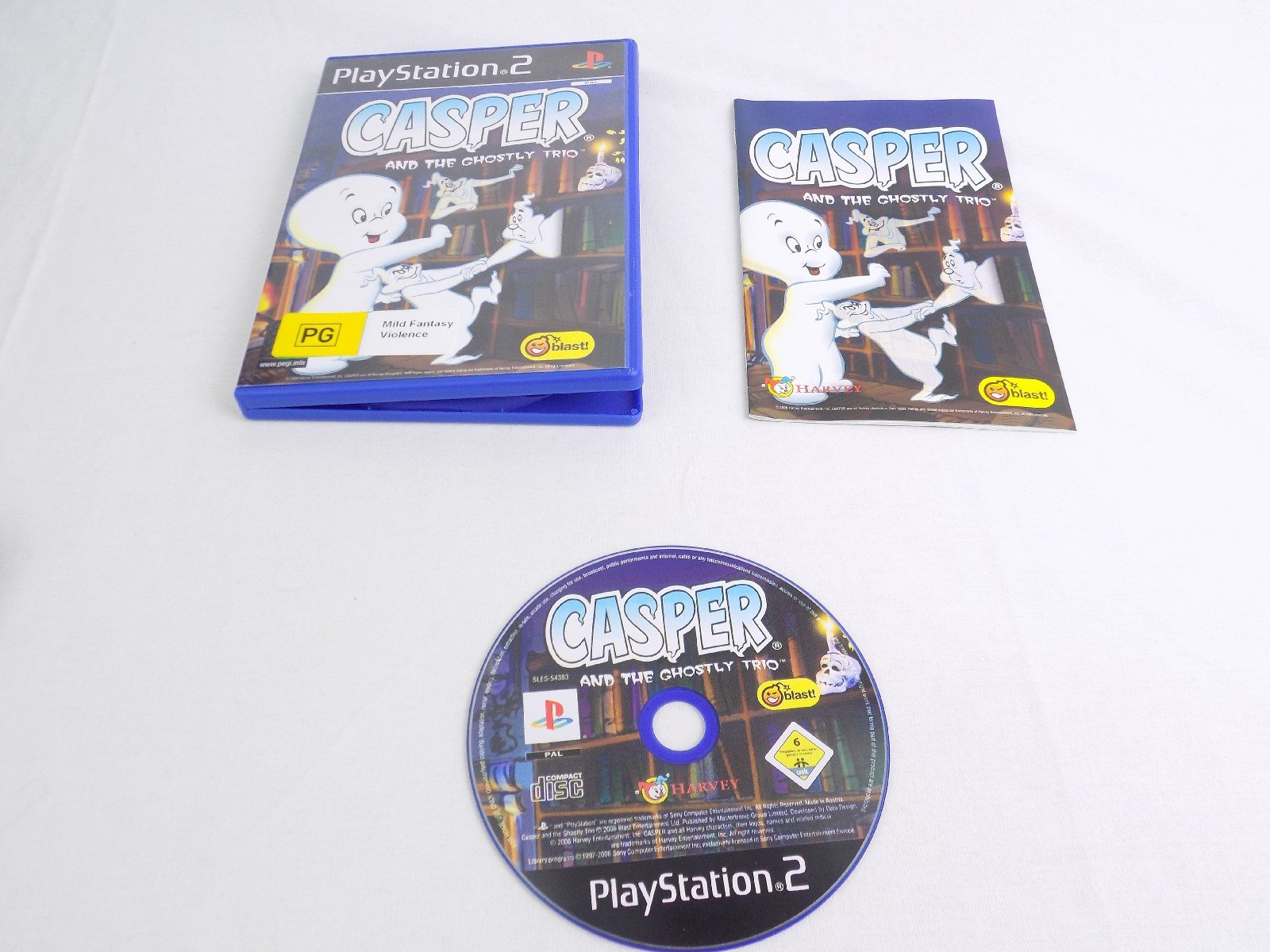 Mint Disc Playstation 2 Ps2 Casper And The Ghostly Trio