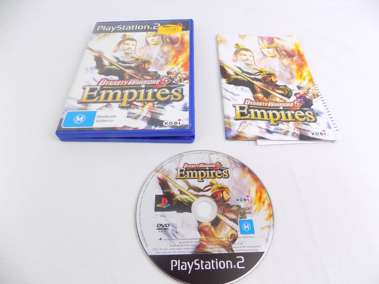 Mint Disc Playstation 2 Ps2 Dynasty Warriors 5 Empires V Free Postage ...