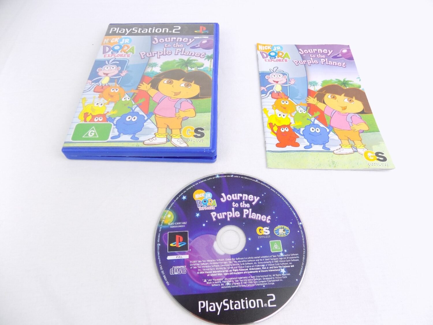 Mint Disc Playstation 2 Ps2 Dora The Explorer Journey To The Purple Planet - Inc Manual