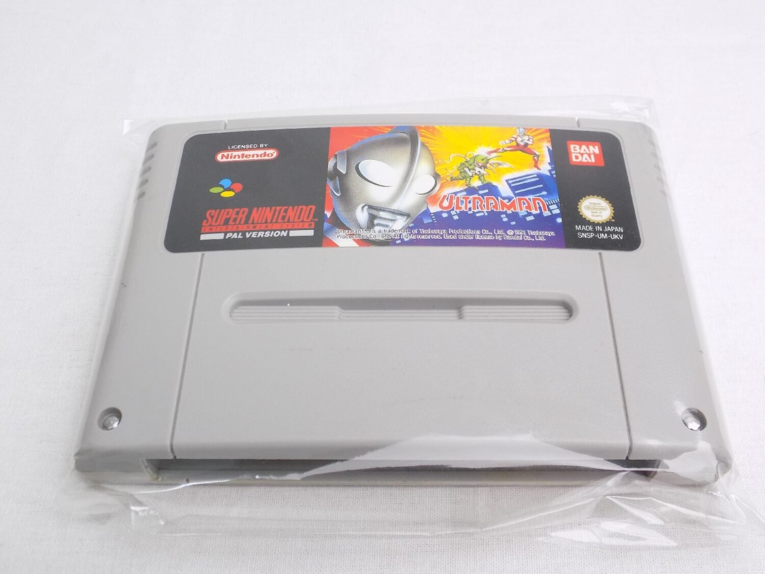 SNES Super Nintendo Like New Ultraman Ultra Man - PAL - Grade A