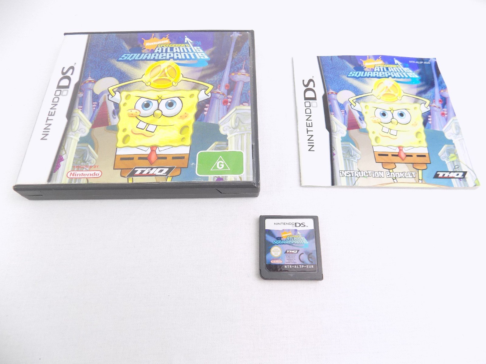 Like New Nintendo DS Spongebob's Atlantis Squarepantis