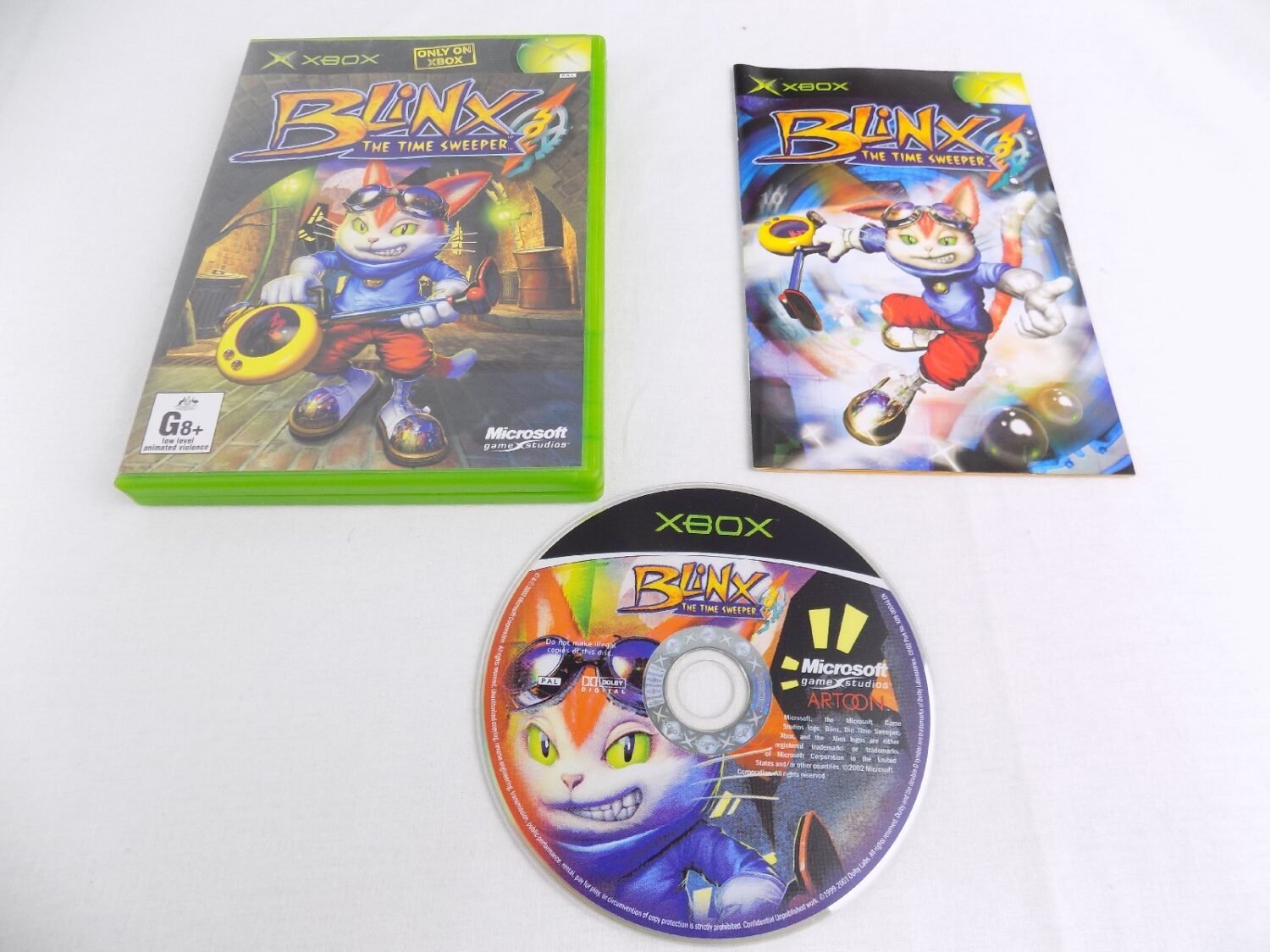 Mint Disc Xbox Original Blinx The Time Sweeper
