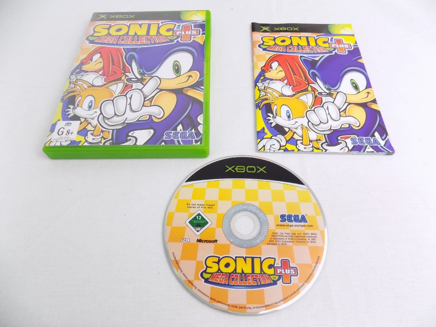 Mint Disc Xbox Original Sonic Mega Collection Plus