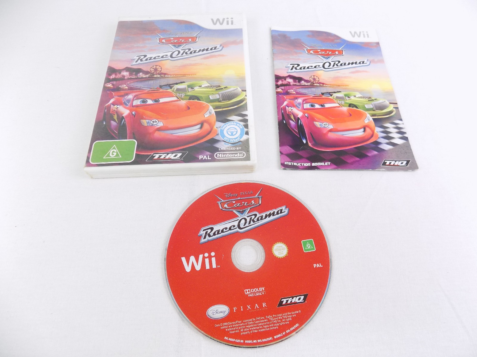 Mint Disc Nintendo Wii Disney Cars Race O Rama Raceorama Wii U Comp ...