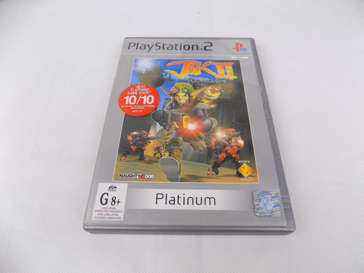Mint Disc Playstation 2 Ps2 Platinum Jak II Renegade - Inc Manual