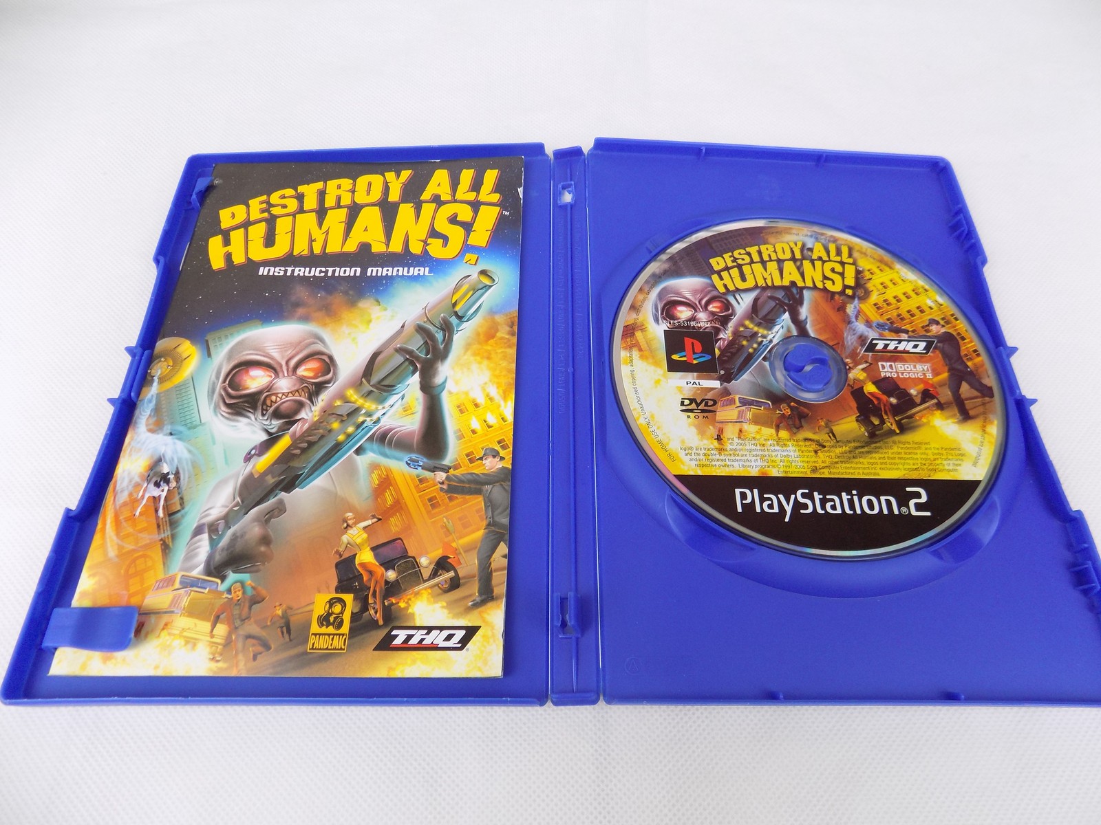 Mint Disc Playstation 2 Ps2 Destroy All Humans 1 First Game - Inc Manual