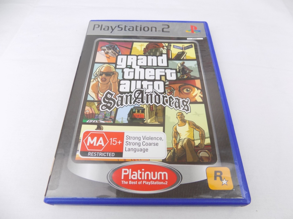 Grand Theft Auto San Andreas PS2 Platinum no manual