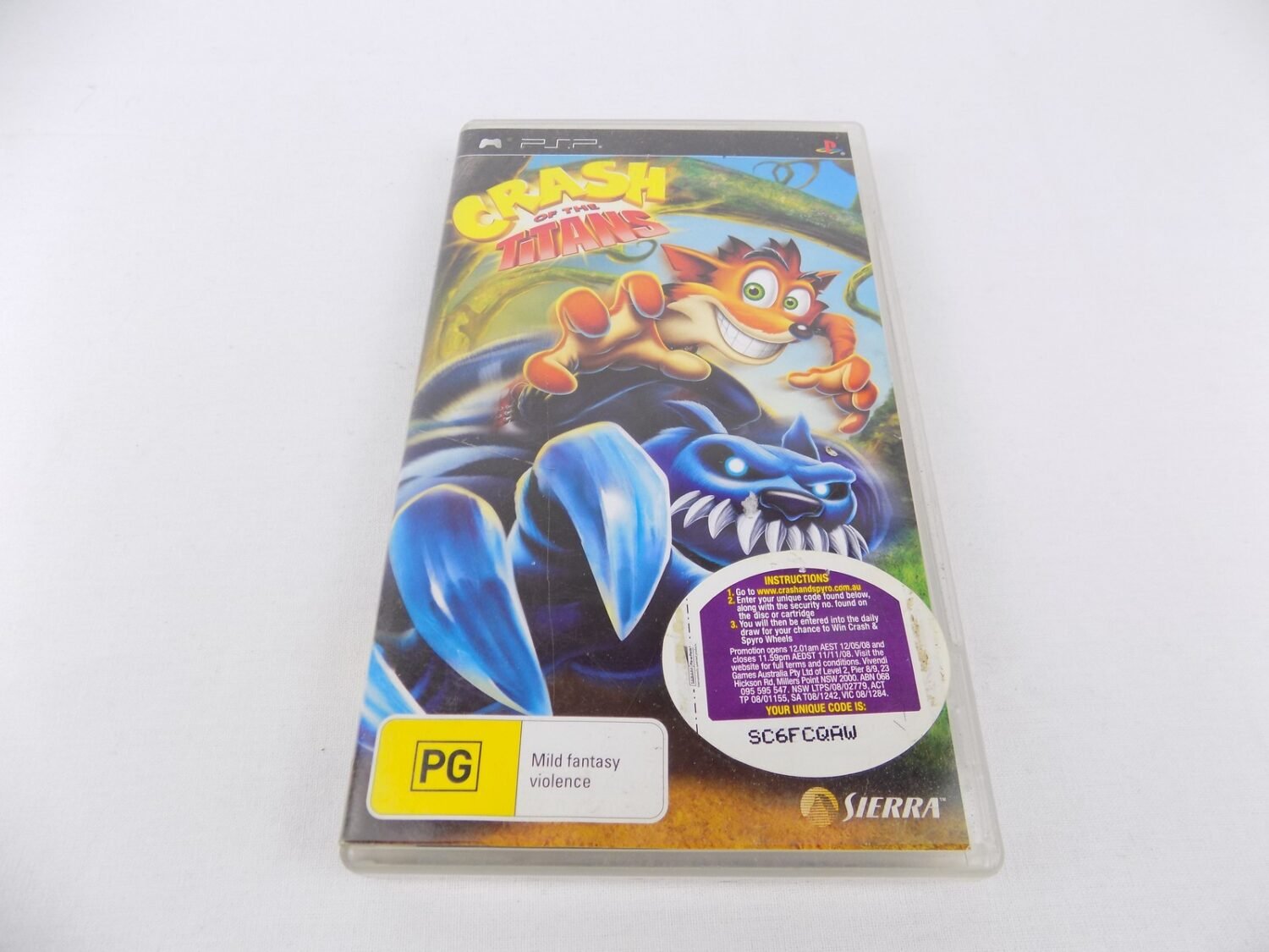 Playstation Portable PSP Crash Of The Titans - Inc Manual