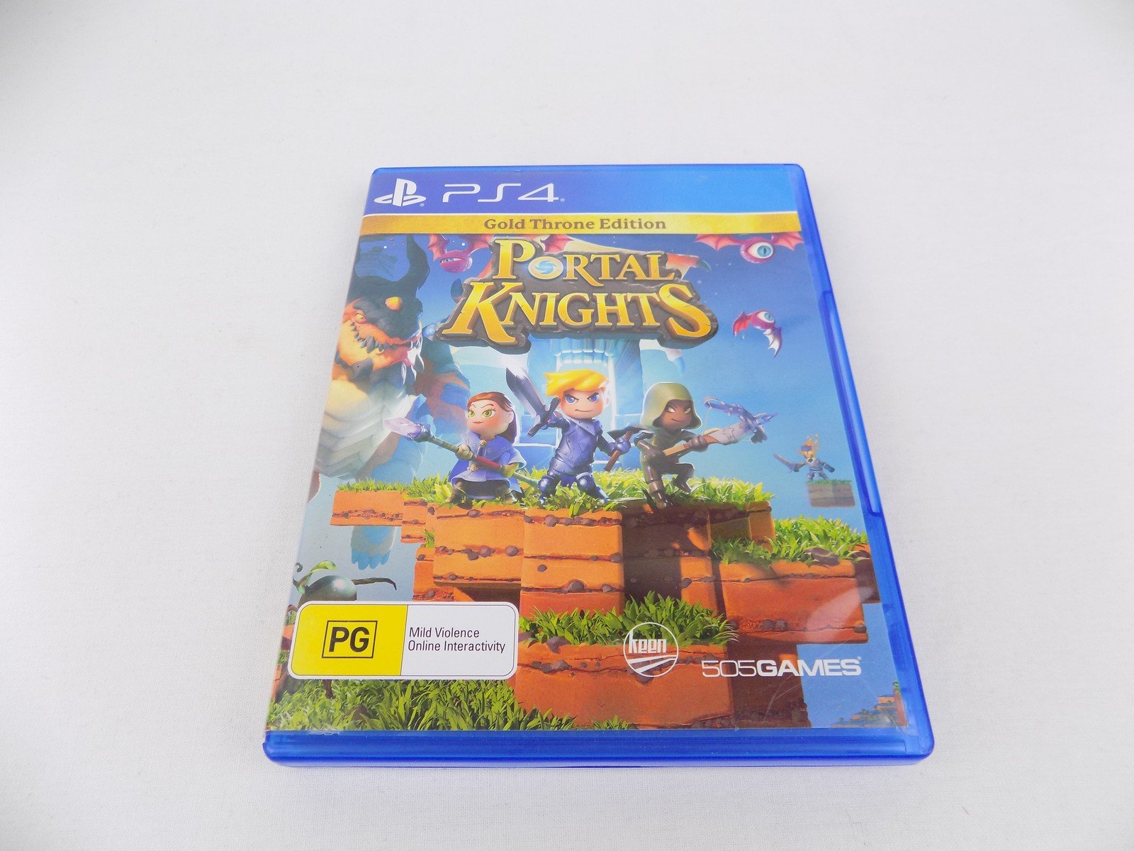 Mint Disc Playstation 4 Ps4 Portal Knights Gold Throne Edition