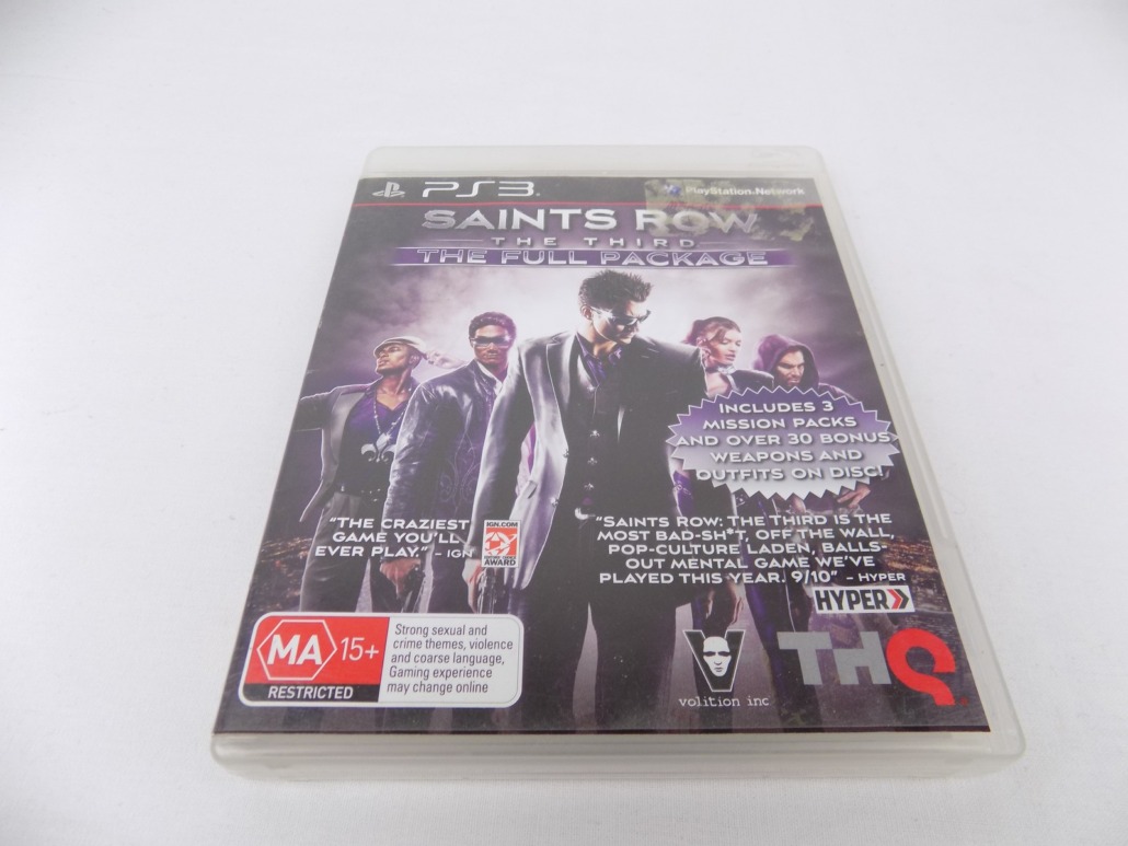 Mint Disc Playstation 3 Ps3 Saints Row The Third Full Package