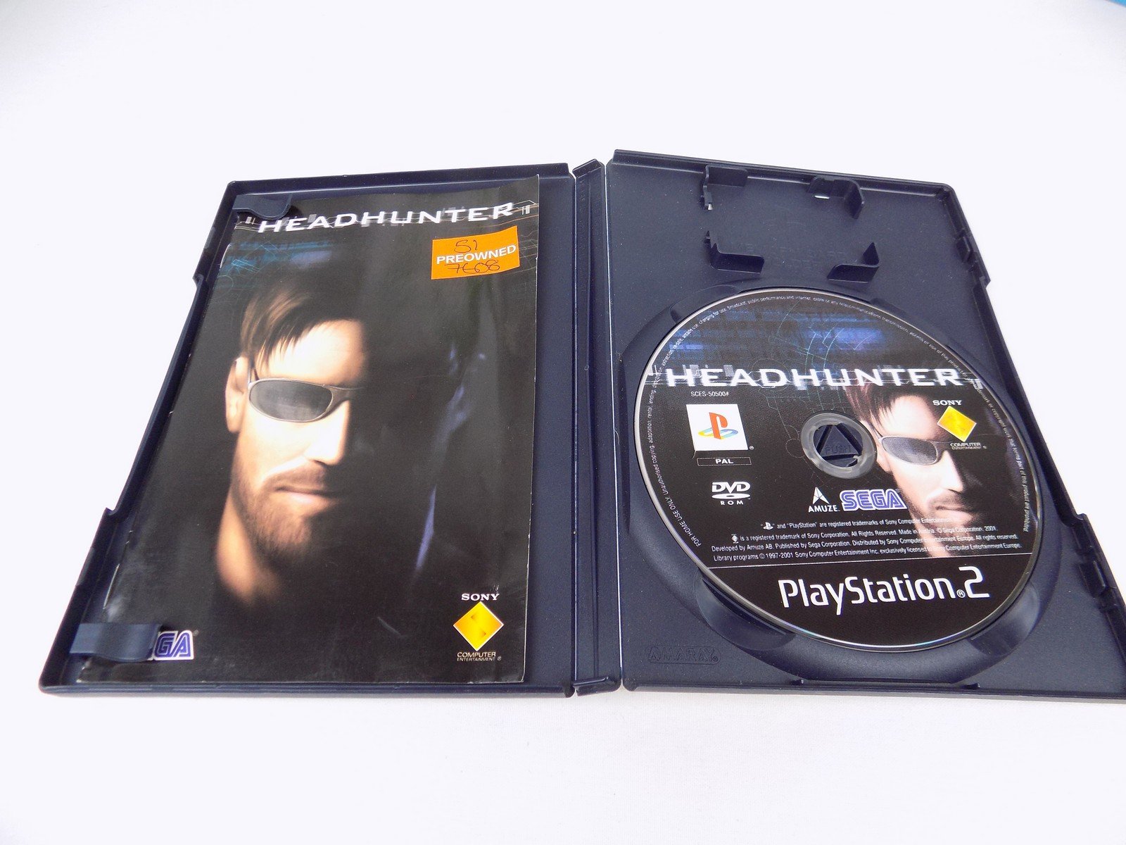 Mint Disc Playstation 2 Ps2 Headhunter Head Hunter - Inc Manual