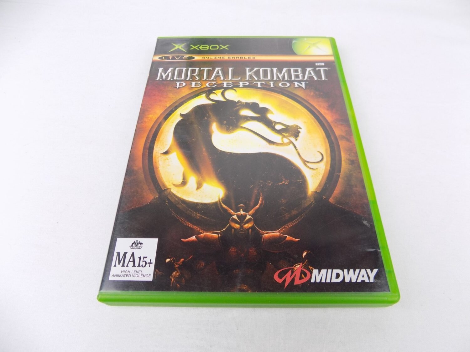 Mint Disc Xbox Original Mortal Kombat Deception - Inc Manual