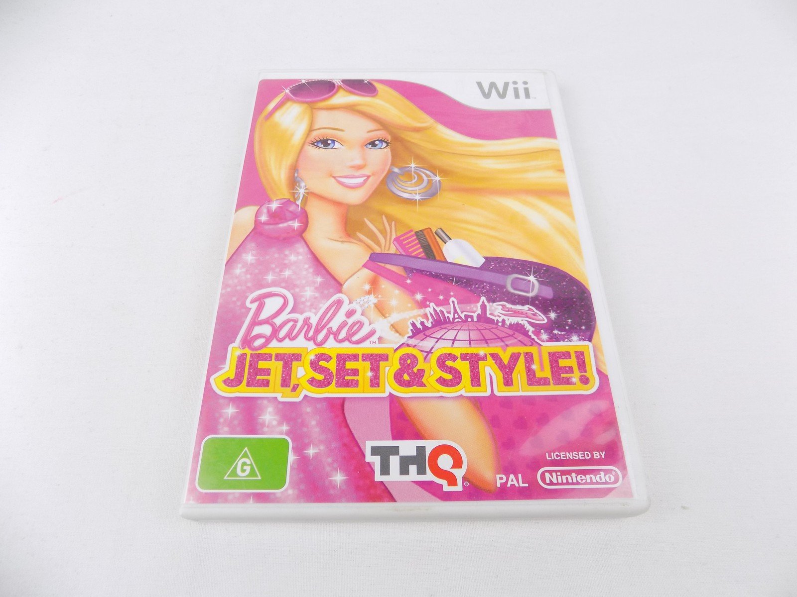Mint Disc Nintendo Wii Barbie Jet, Set & Style! Wii U Comp. - Inc Manual