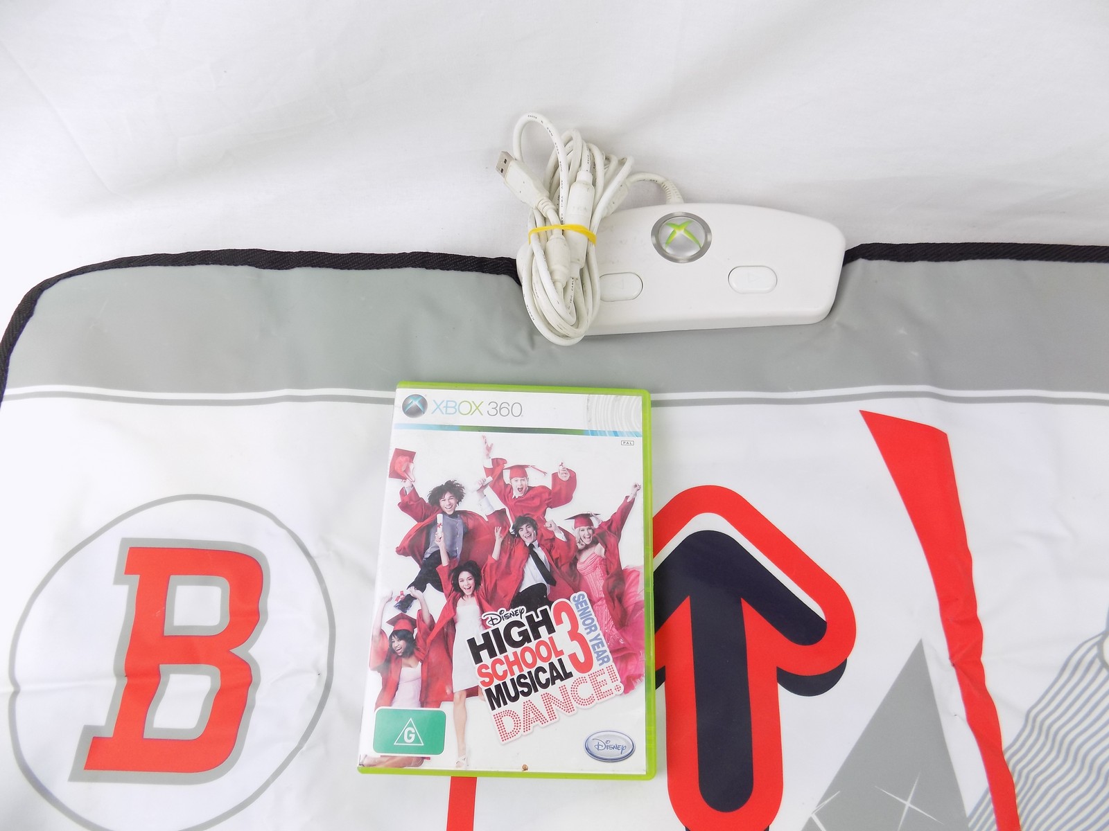 Xbox 360 High School Musical 3 Senior Year DANCE Dancing Mat + Game Tested  - Starboard Games