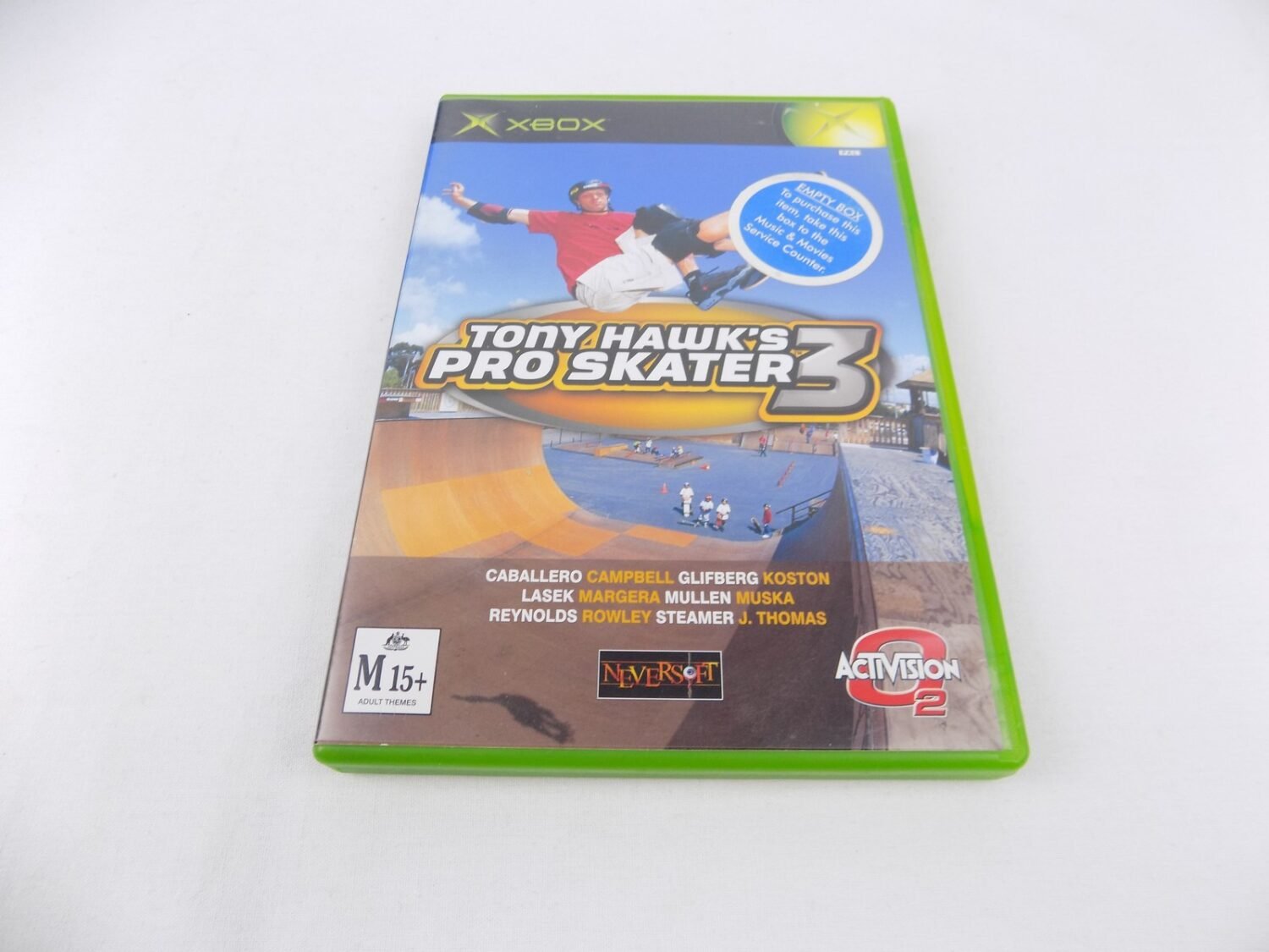 Mint Disc Xbox Original Tony Hawk's Pro Skater 3 - Inc Manual