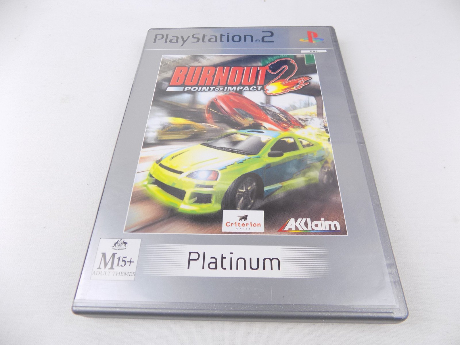 Mint Disc Playstation 2 Ps2 Platinum Burnout 2 II Point of Impact  - No Manual