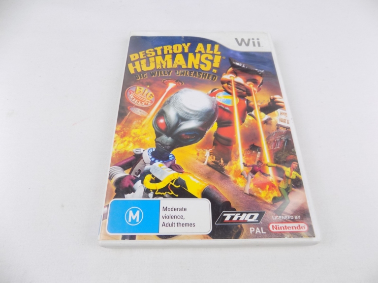 destroy all humans big willy unleashed wii