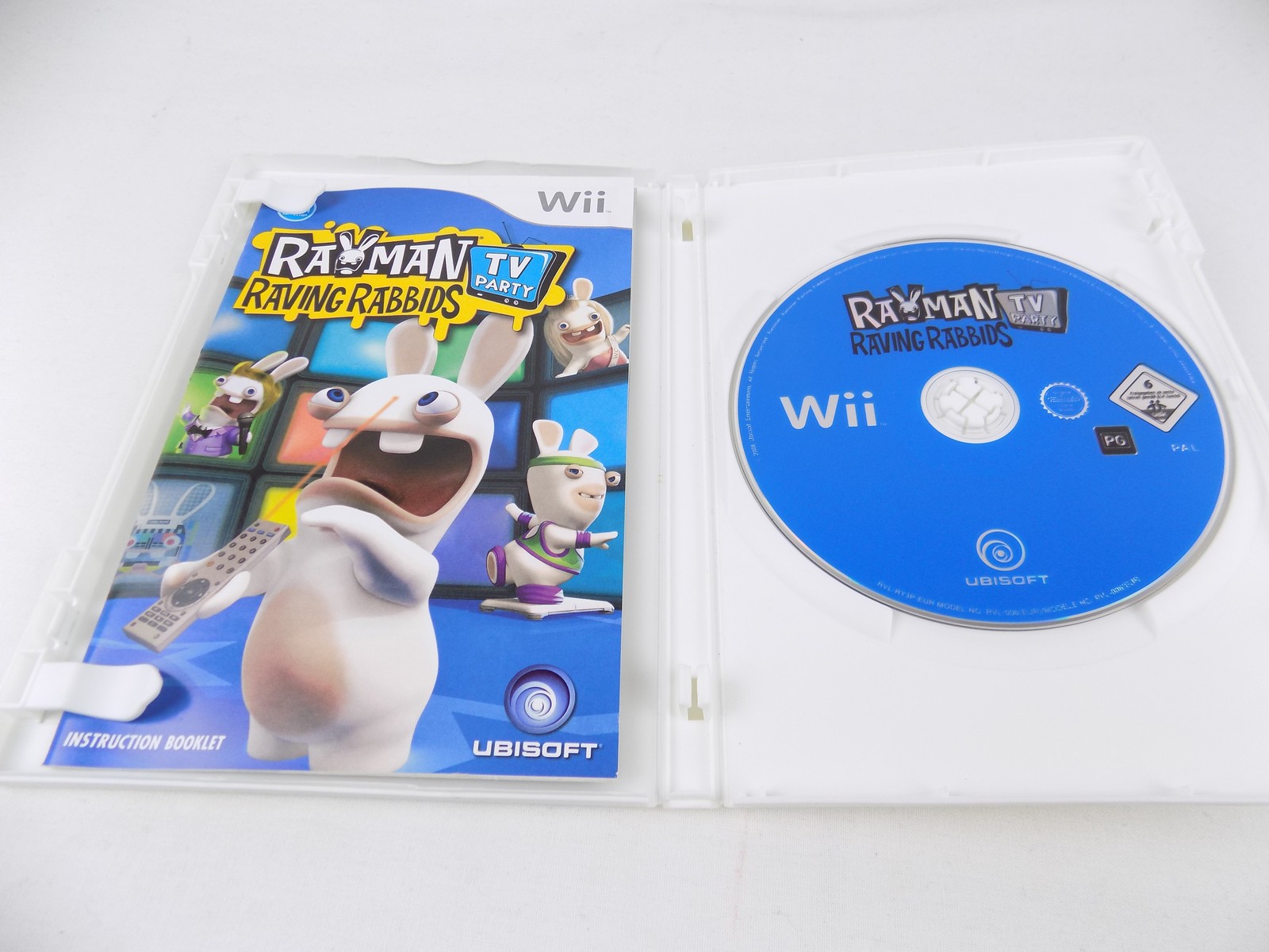 Mint Disc Nintendo Wii Rayman Raving Rabbids TV Party Wii U Comp. - Inc ...