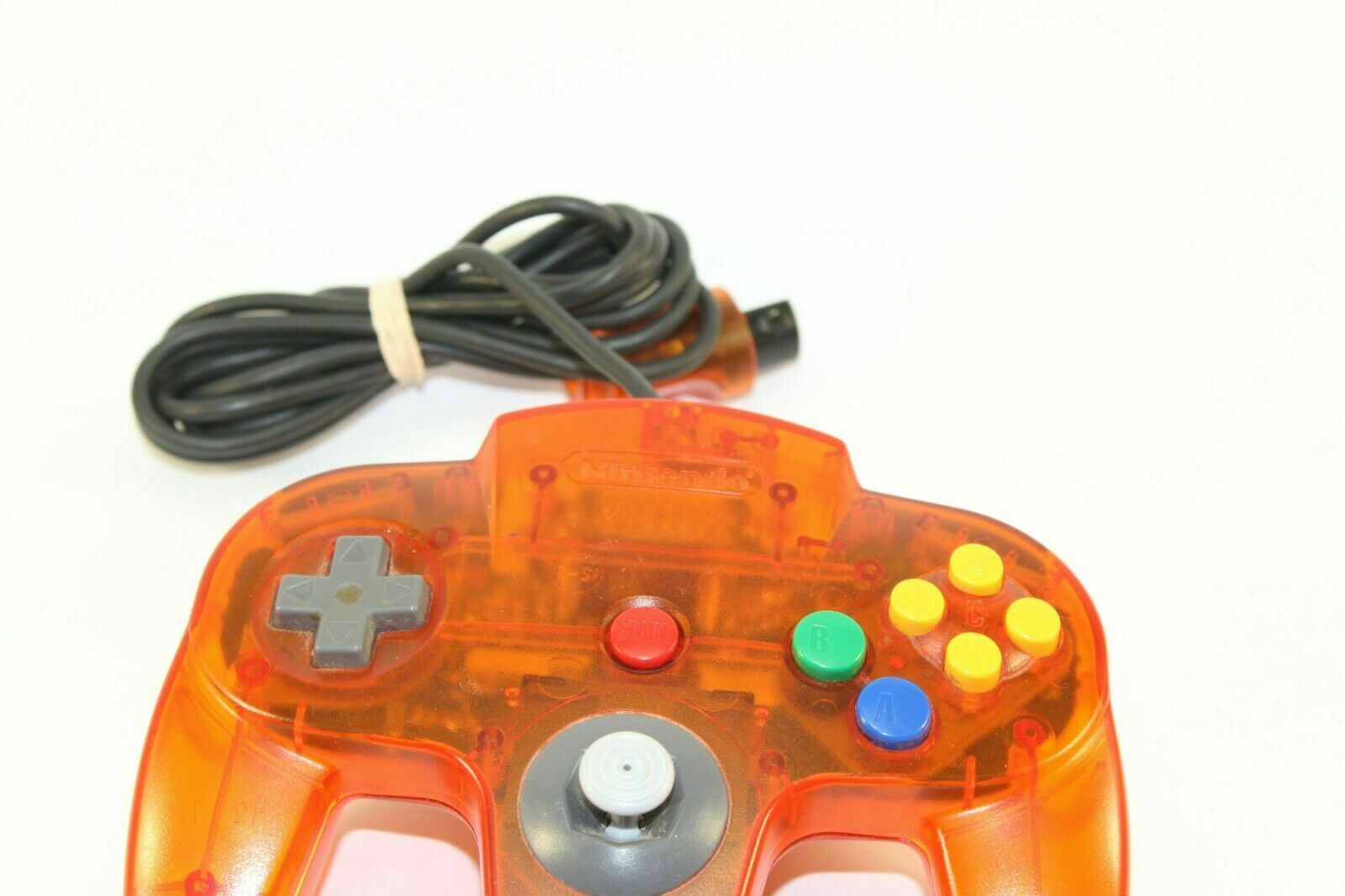 Like New Genuine Clear Fire Orange Nintendo 64 N64 Controller – 9/10 ...