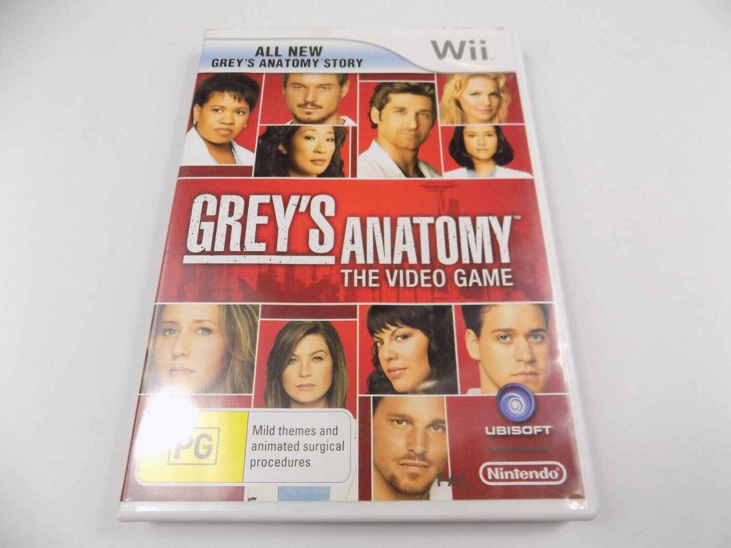 Mint Disc Nintendo Wii Greys Anatomy Wii U Comp. - Inc Manual