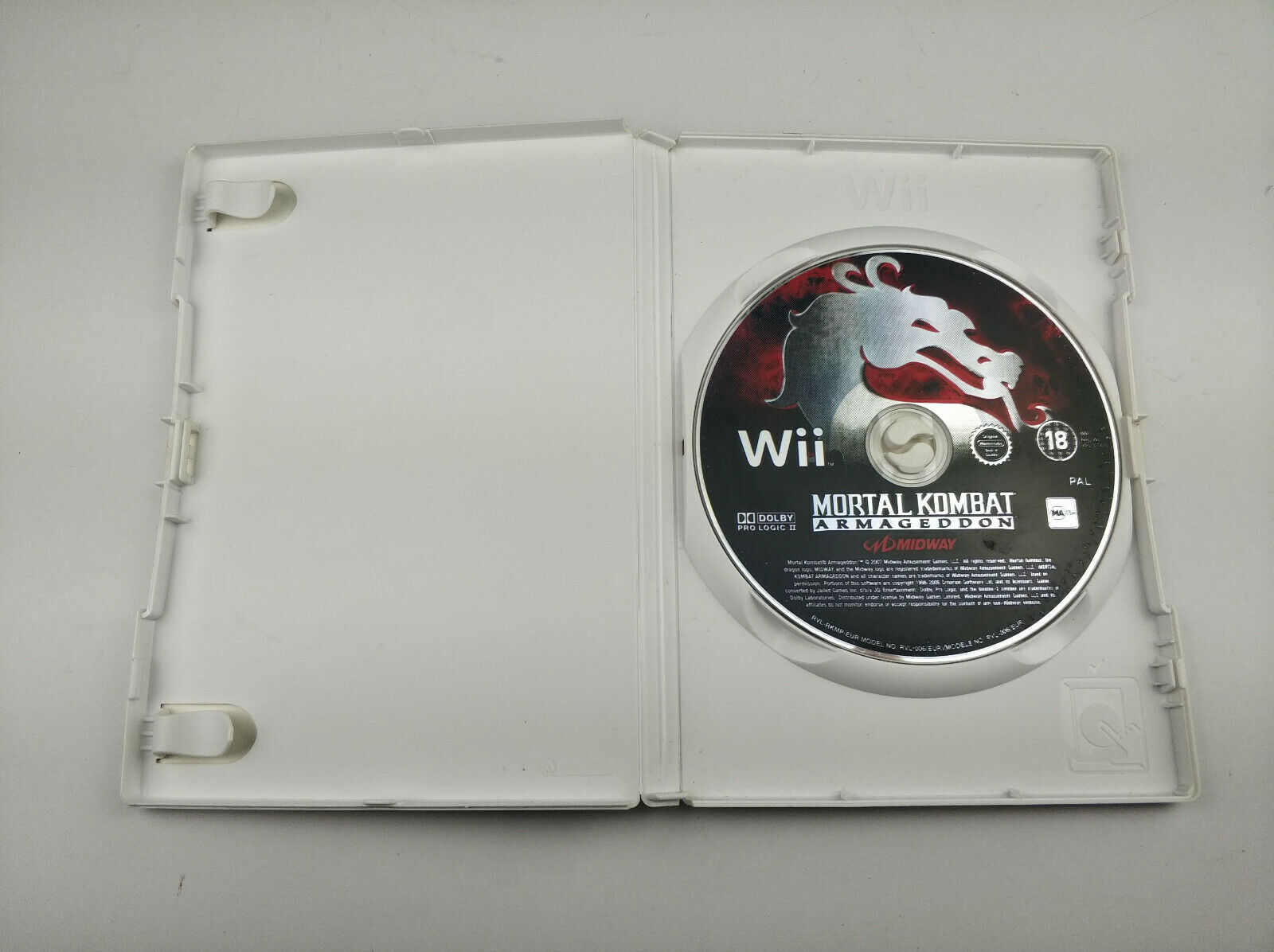 Mint Disc Nintendo Wii Mortal Kombat Armageddon Wii U Comp. - No Manual ...