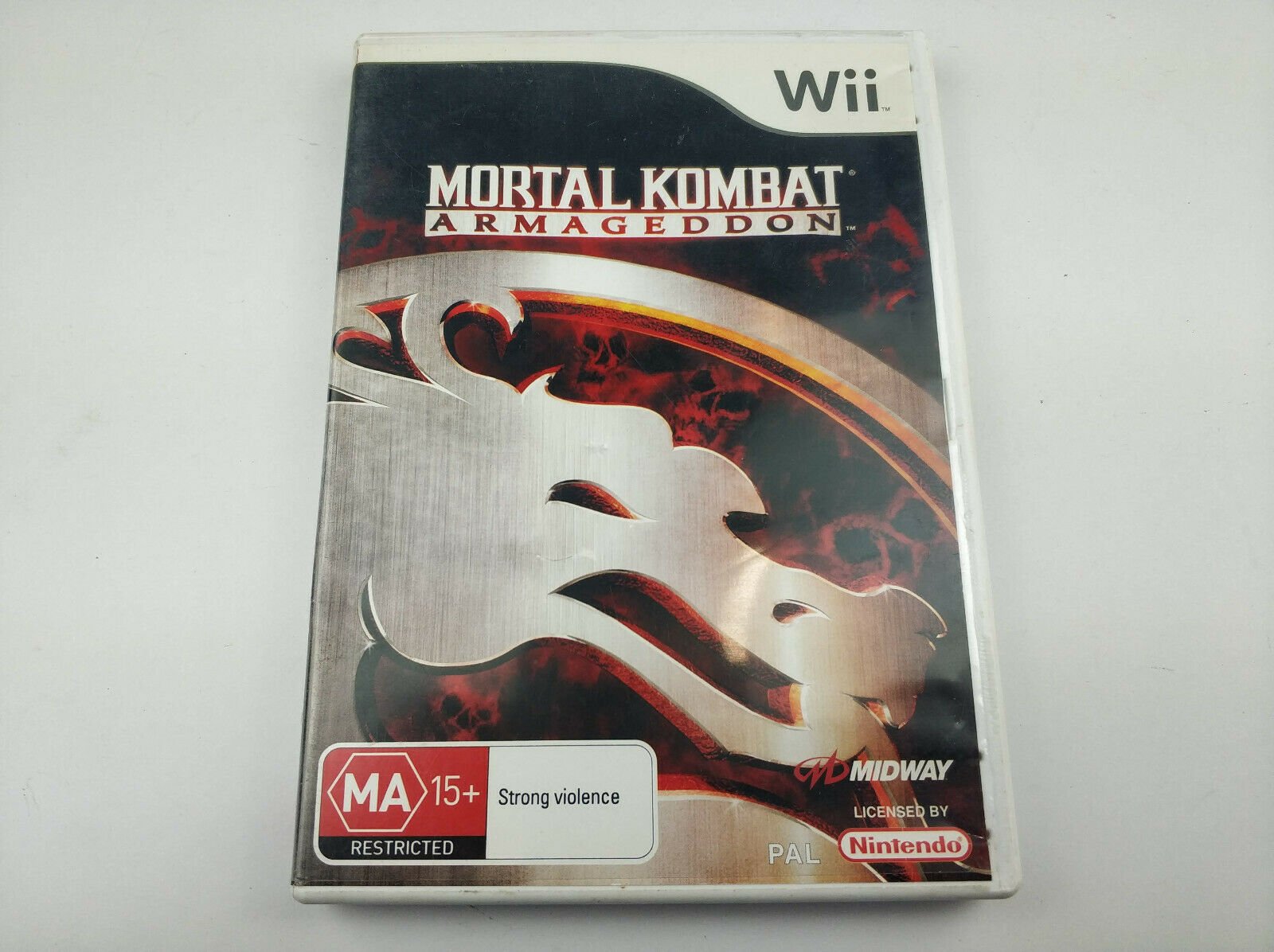 Mint Disc Nintendo Wii Mortal Kombat Armageddon Wii U Comp. - No Manual