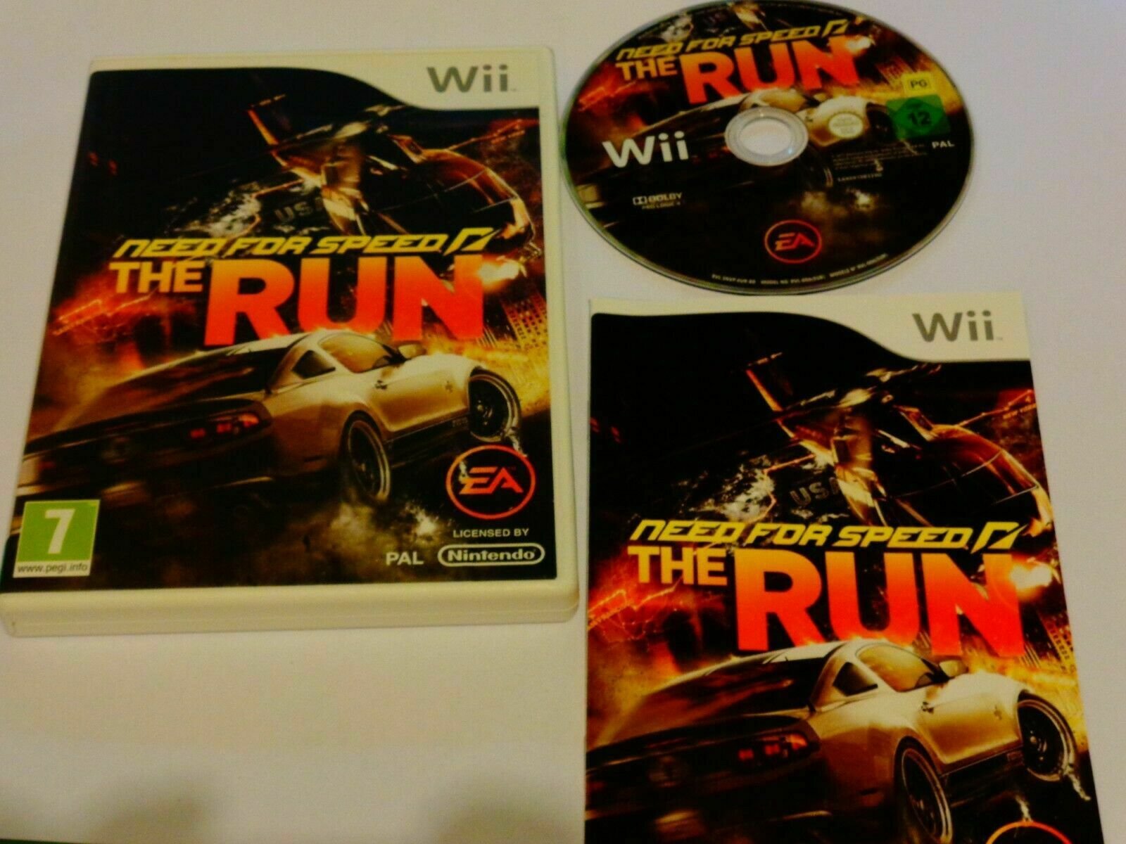 Mint Disc Nintendo Wii Need For Speed The Run - Pal Wii U Comp. - Inc Manual