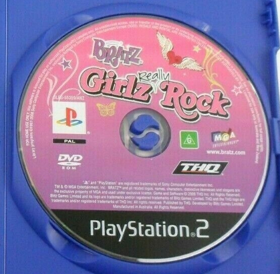 Mint Disc Playstation 2 Ps2 Bratz Girlz Really Rock – No Manual ...