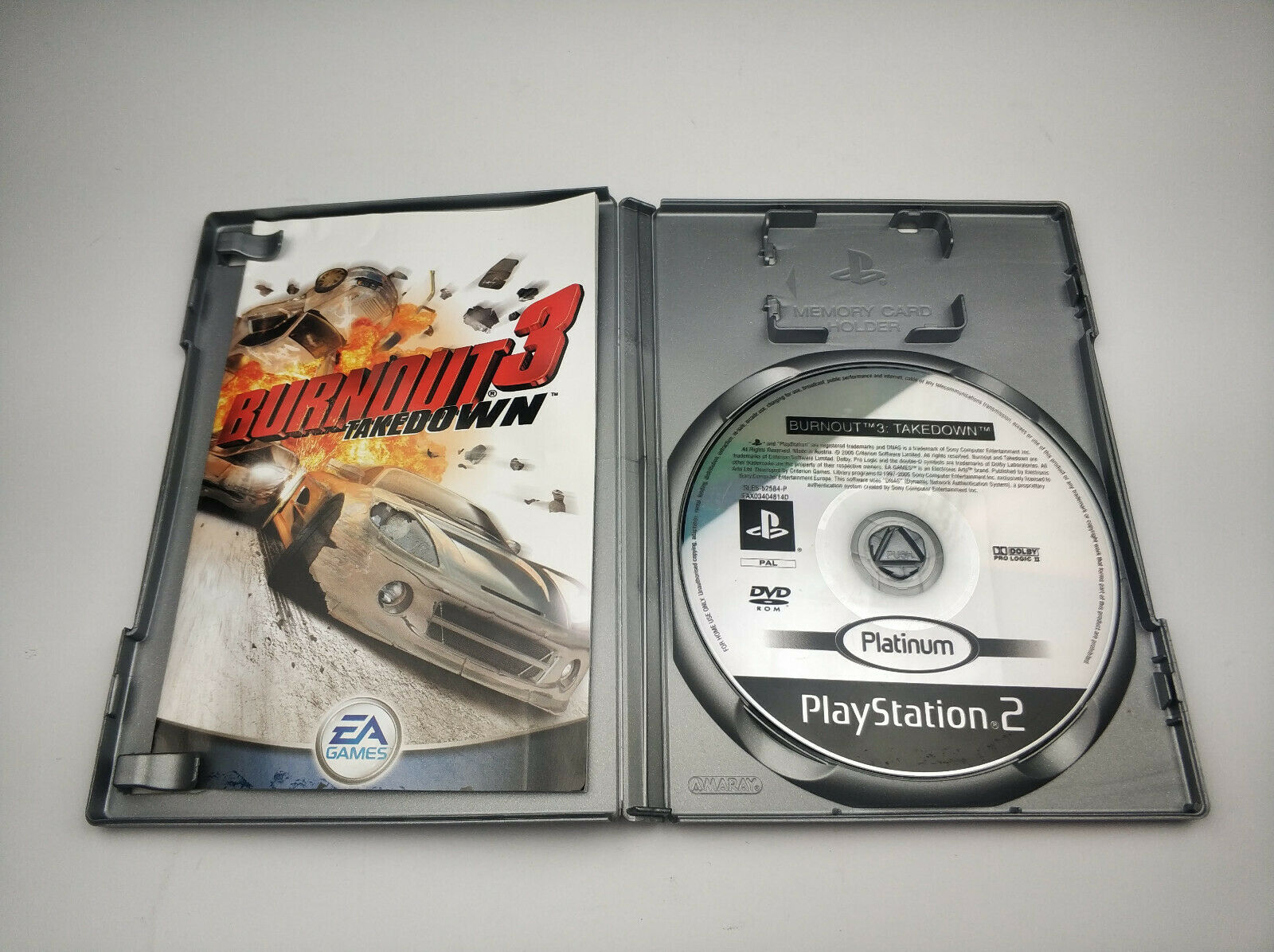 Mint Disc Playstation 2 Ps2 Platinum Burnout 3 Takedown – Inc Manual ...