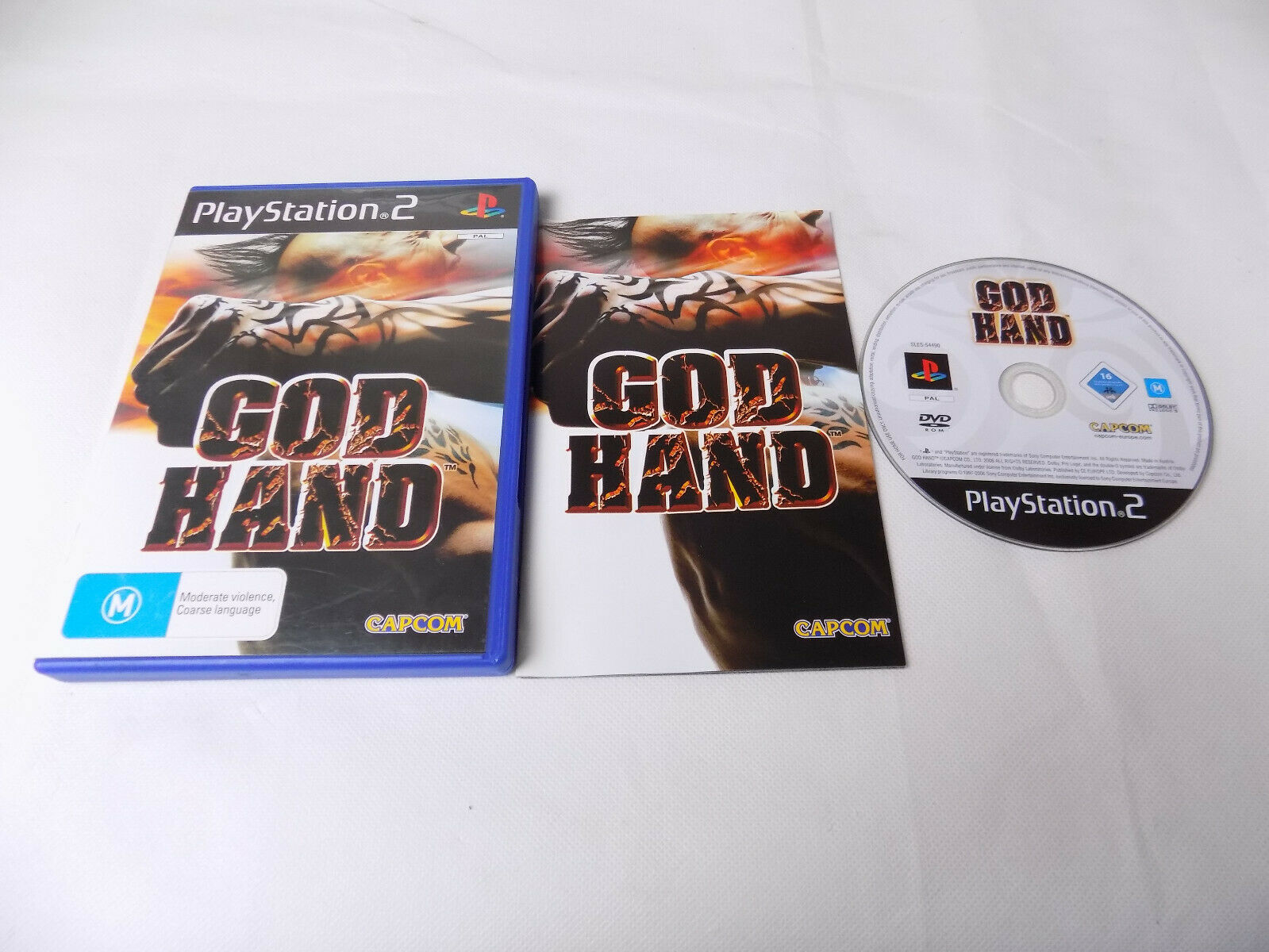 Mint Disc Playstation Ps God Hand Rare Complete Inc Manual Starboard Games