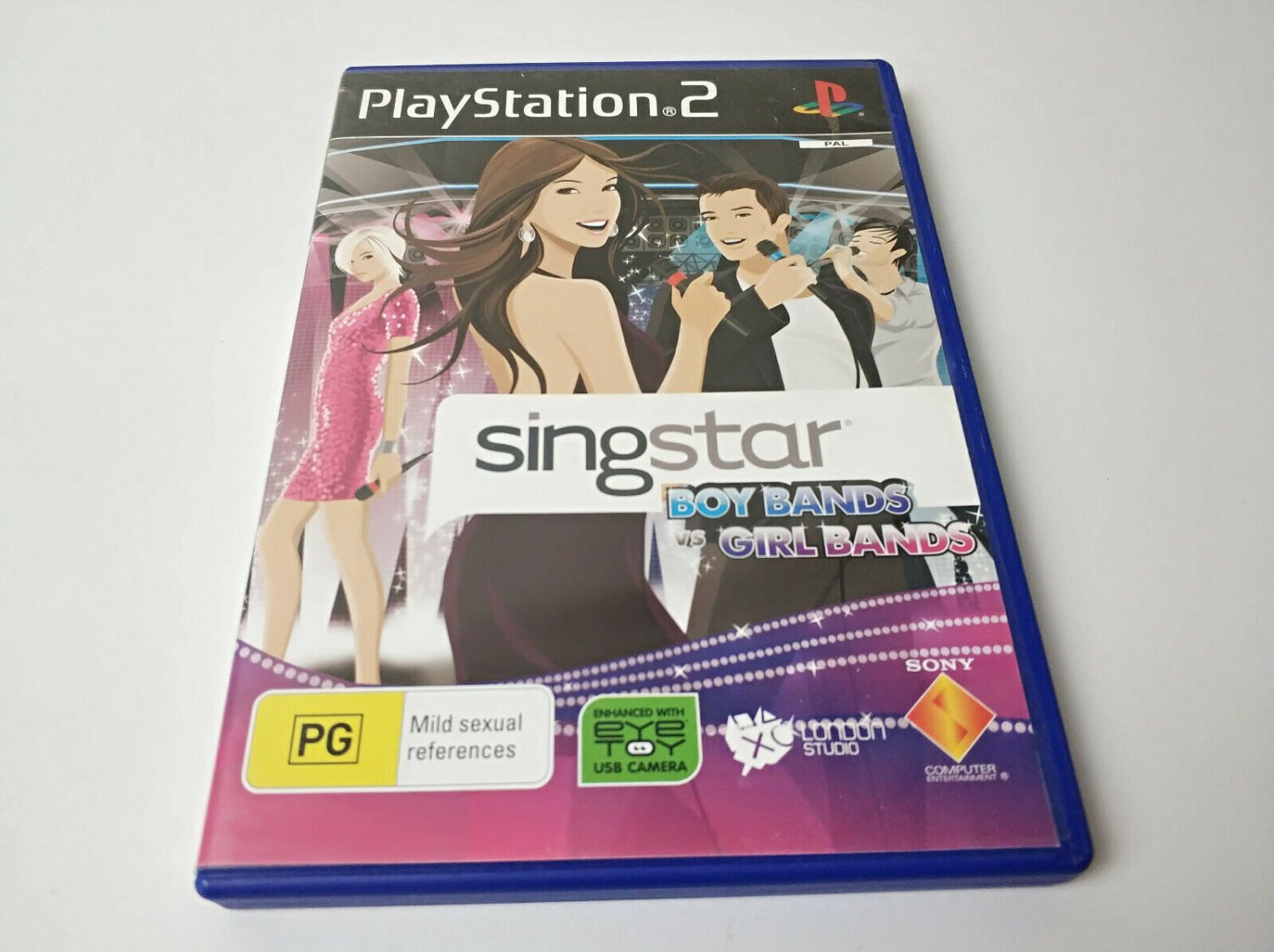 Mint Disc Playstation 2 Ps2 SingStar Boy Bands vs. Girl Bands - Inc Manual