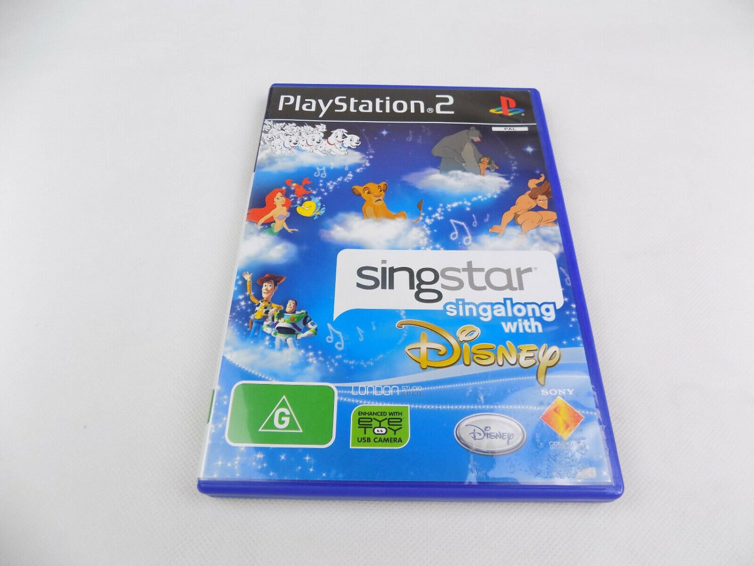 Mint Disc Playstation 2 Ps2 Singstar Singalong With Disney - Inc Manual