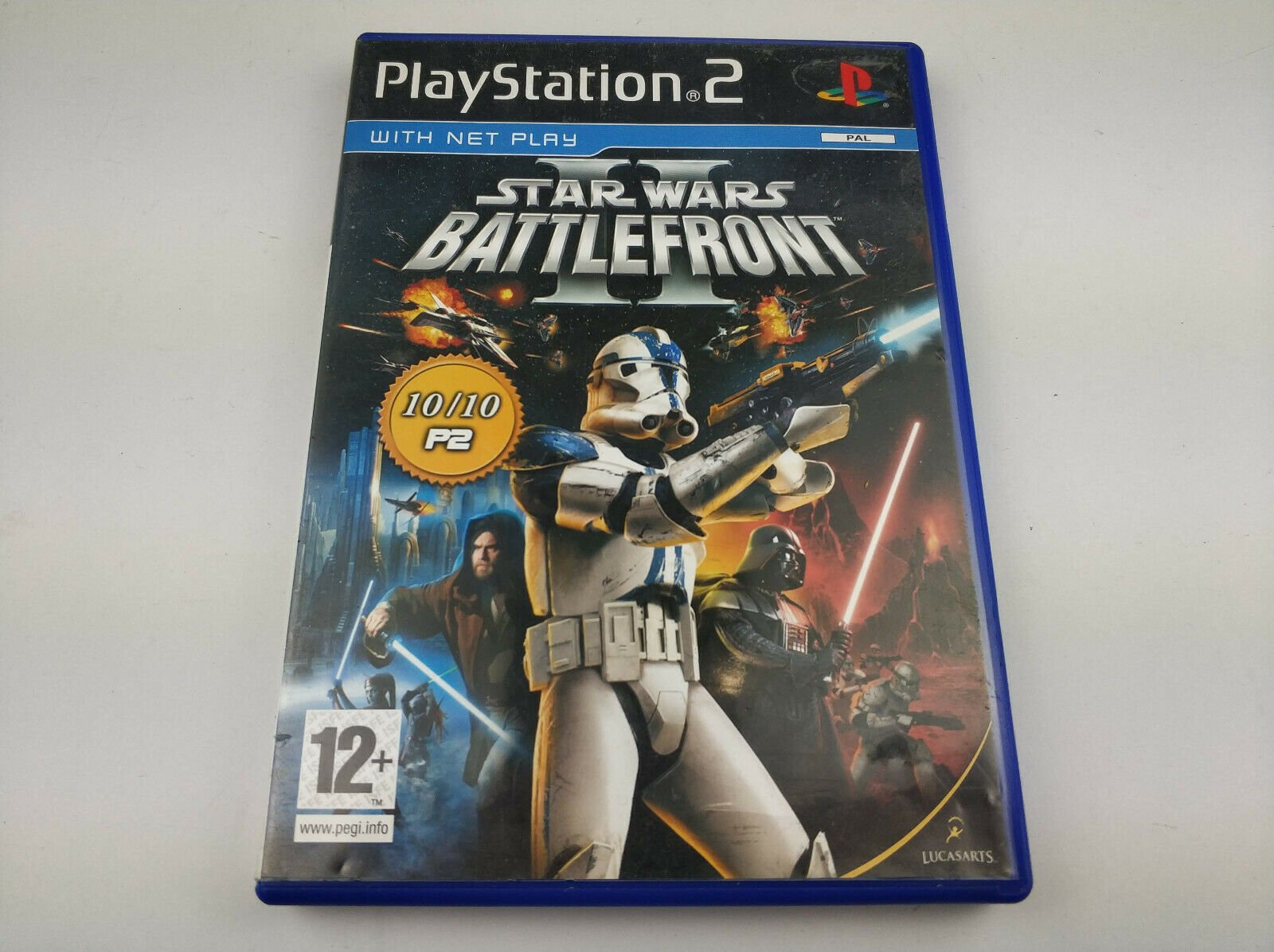 Mint Disc Playstation 2 Ps2 Star Wars Battlefront 2 II - Inc Manual