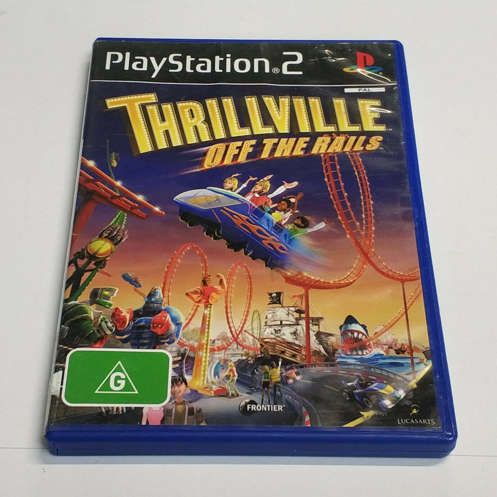 Mint Disc Playstation 2 Ps2 Thrillville Off The Rails - Inc Manual