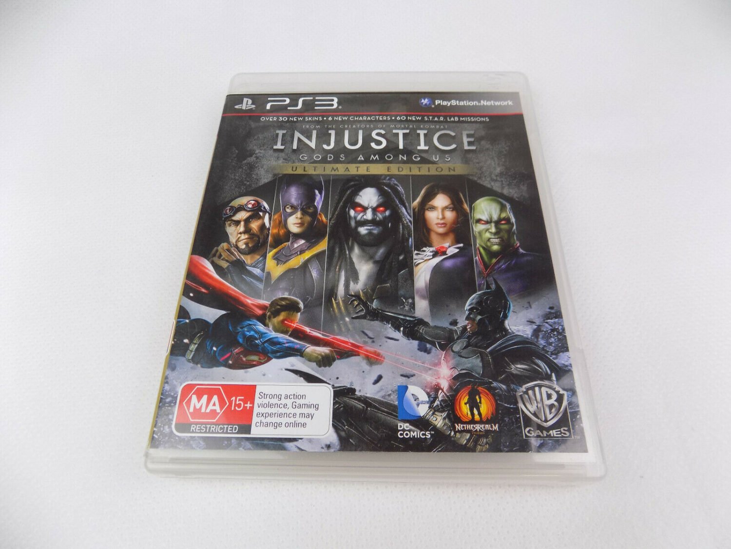 Mint Disc Playstation 3 Ps3 Injustice Gods Among Us Ultimate Edition - Inc Manual