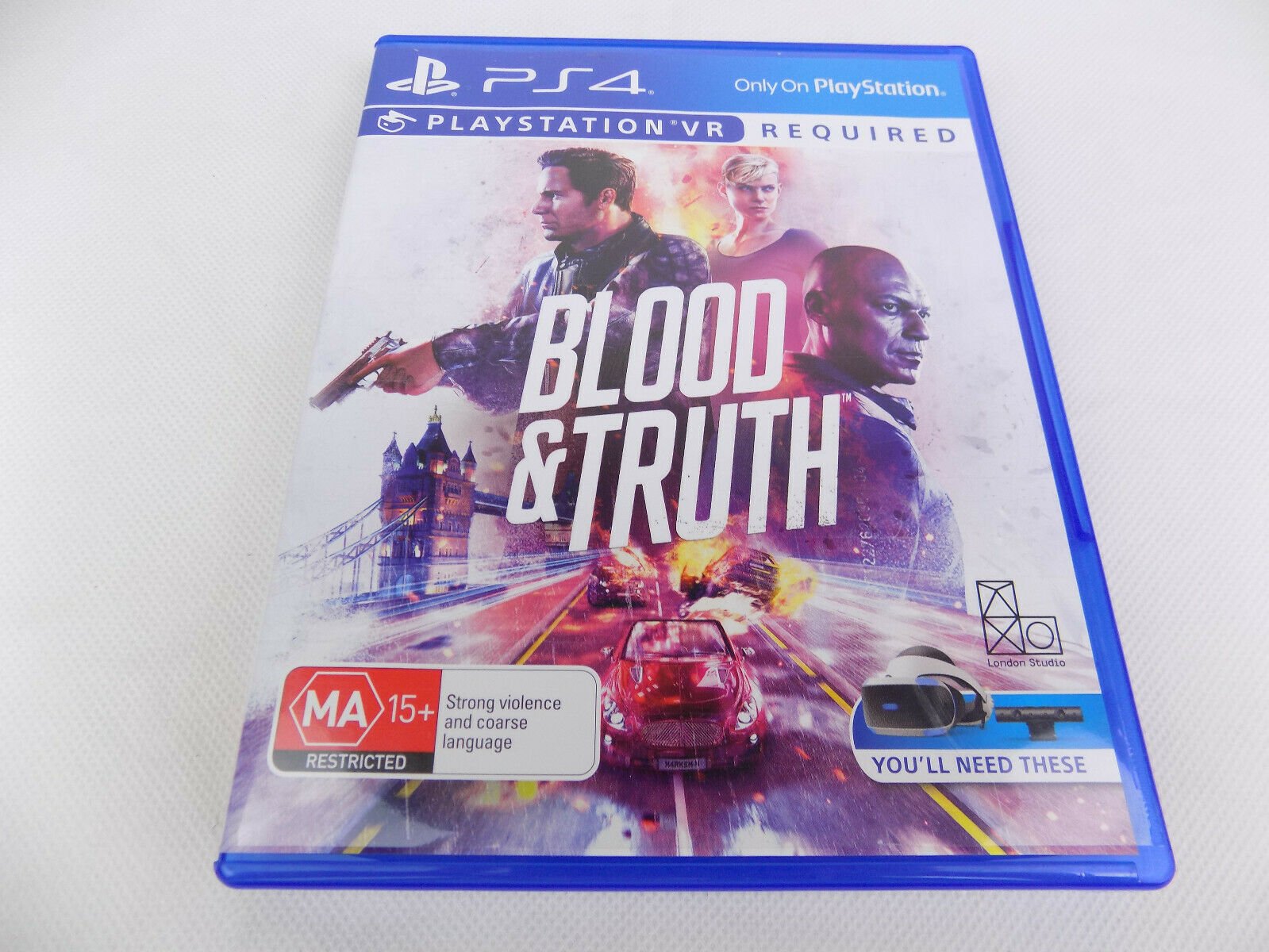 Mint Disc Playstation 4 Ps4 Blood & Truth VR PSVR