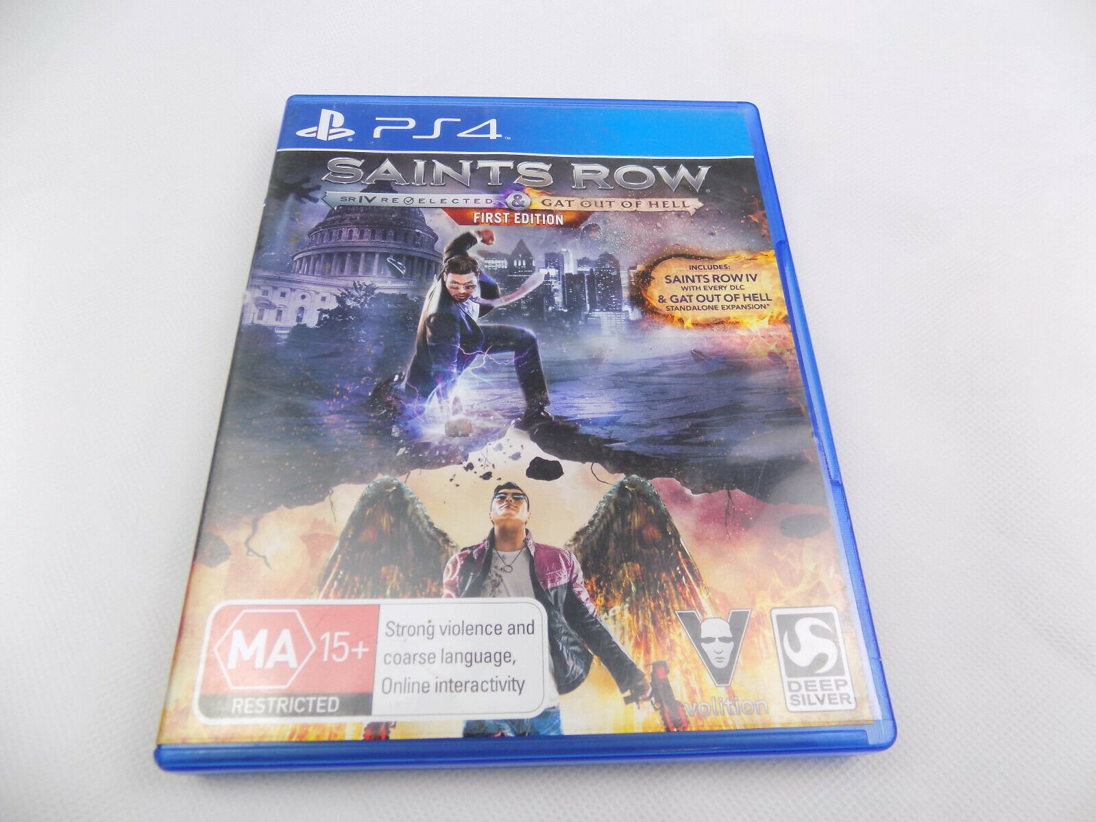 Mint Disc Playstation 4 Ps4 Saints Row IV Re-Elected & Gat Out of Hell 4