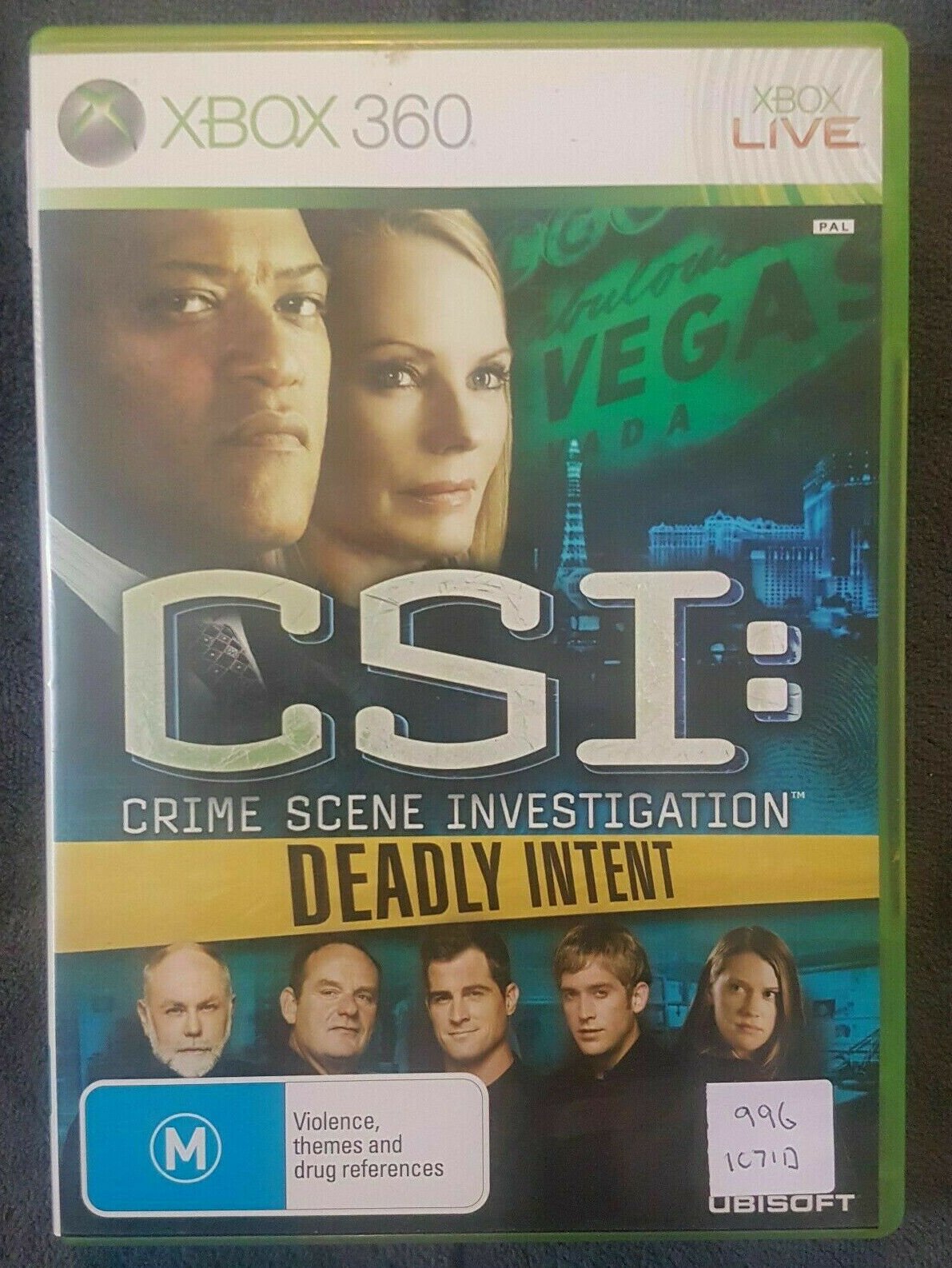 Mint Disc Xbox 360 CSI Crime Scene Investigation Deadly Intent - Inc Manual