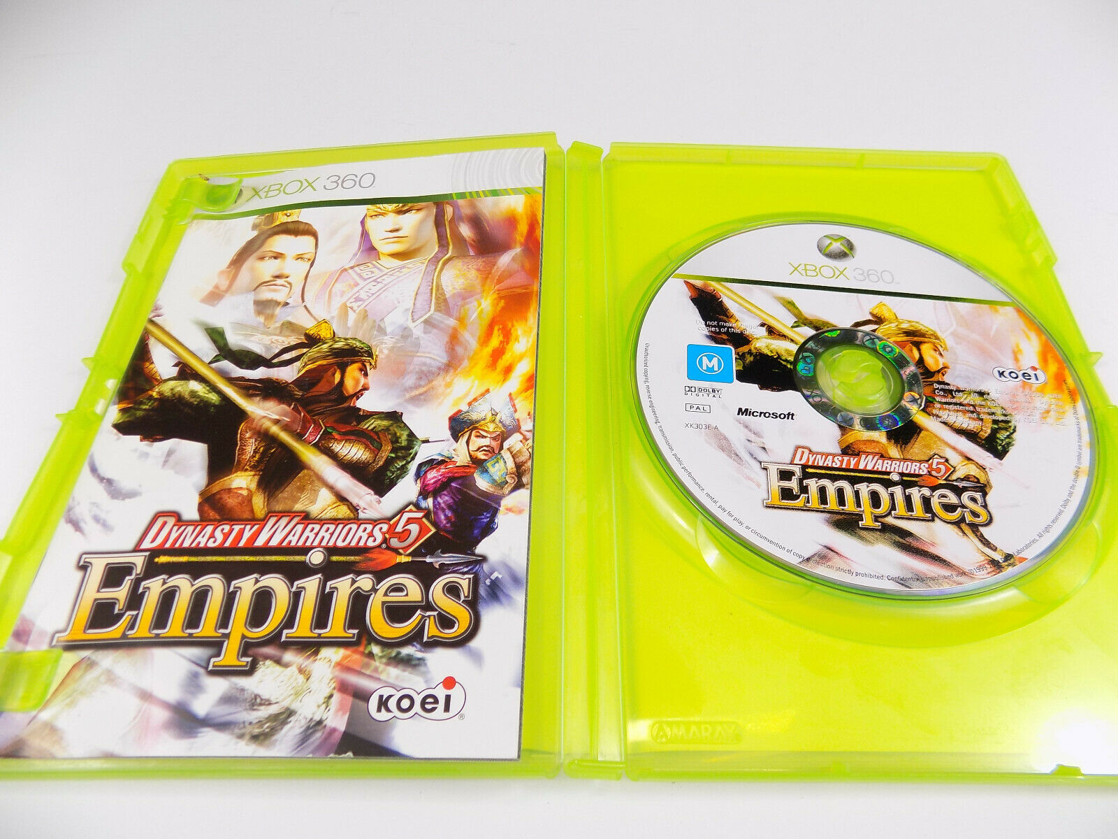 Mint Disc Xbox 360 Dynasty Warriors 5 V Empires – Inc Manual ...