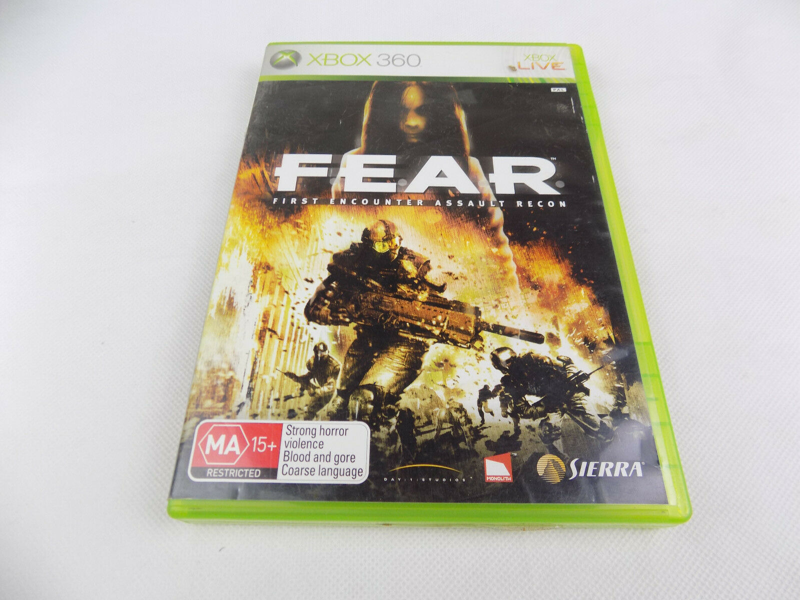 Mint Disc Xbox 360 Fear First Encounter Assault Recon - Inc Manual ...