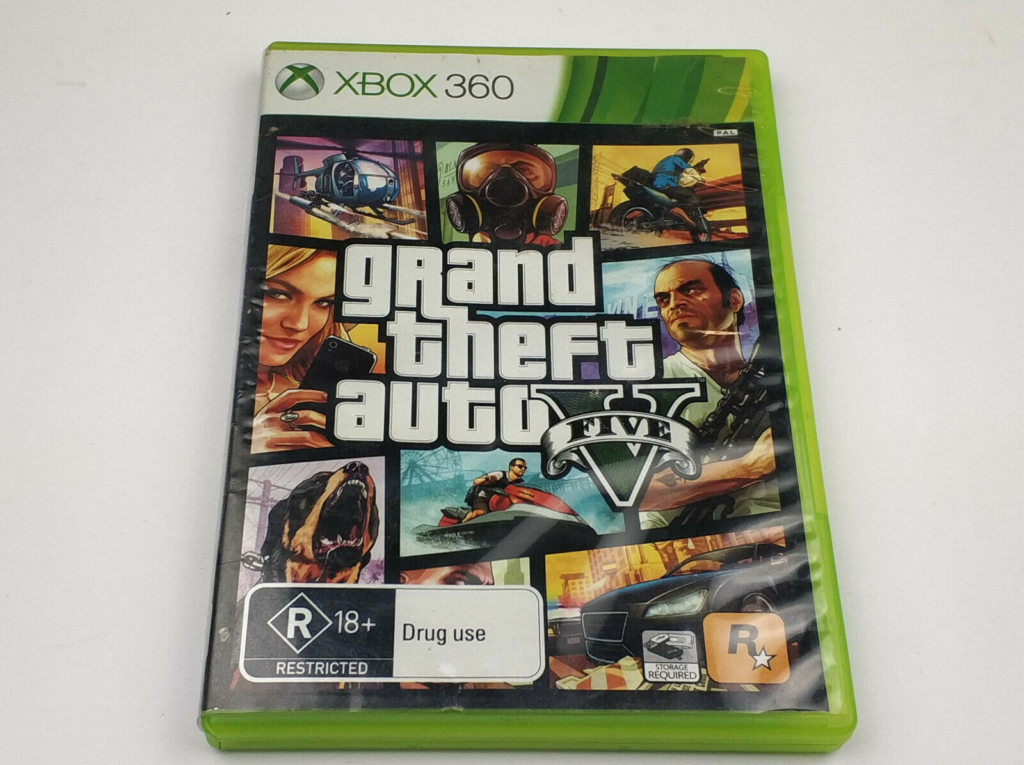 Mint Disc Xbox 360 Grand Theft Auto V 5 GTA 5 - Inc Manual